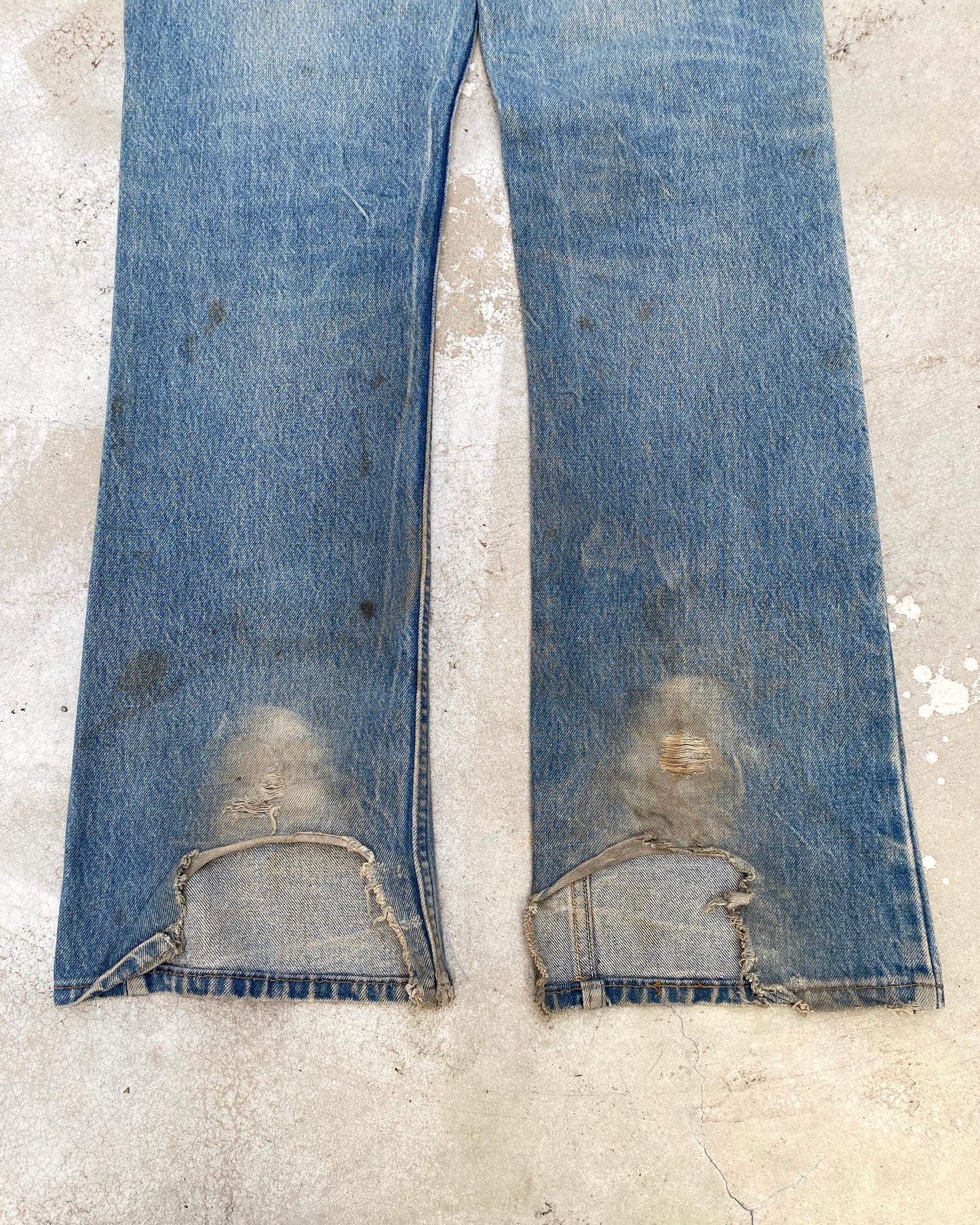 1980s Levi’s 517 Mud Washed Flare Jeans
