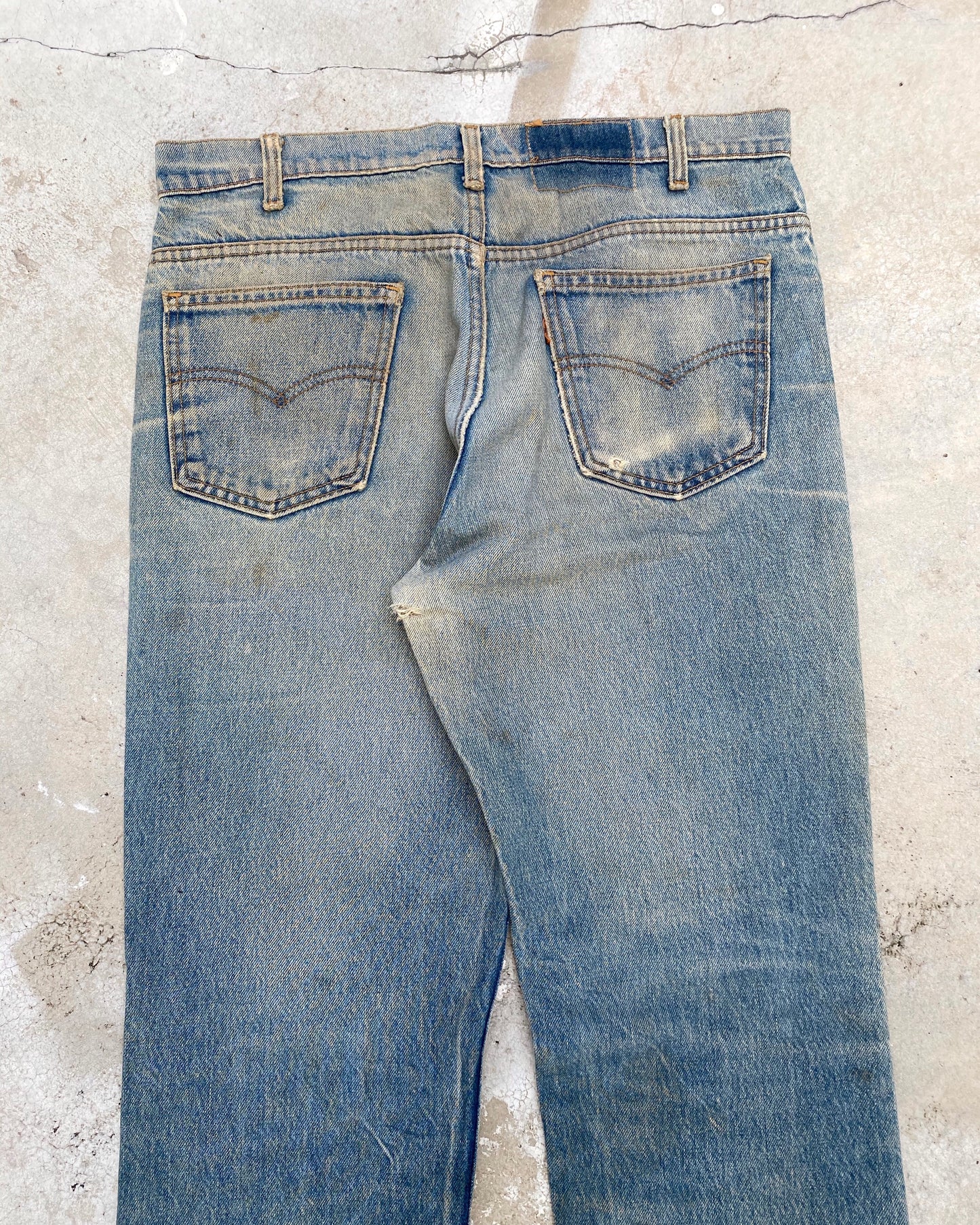 1980s Levi’s 517 Mud Washed Flare Jeans