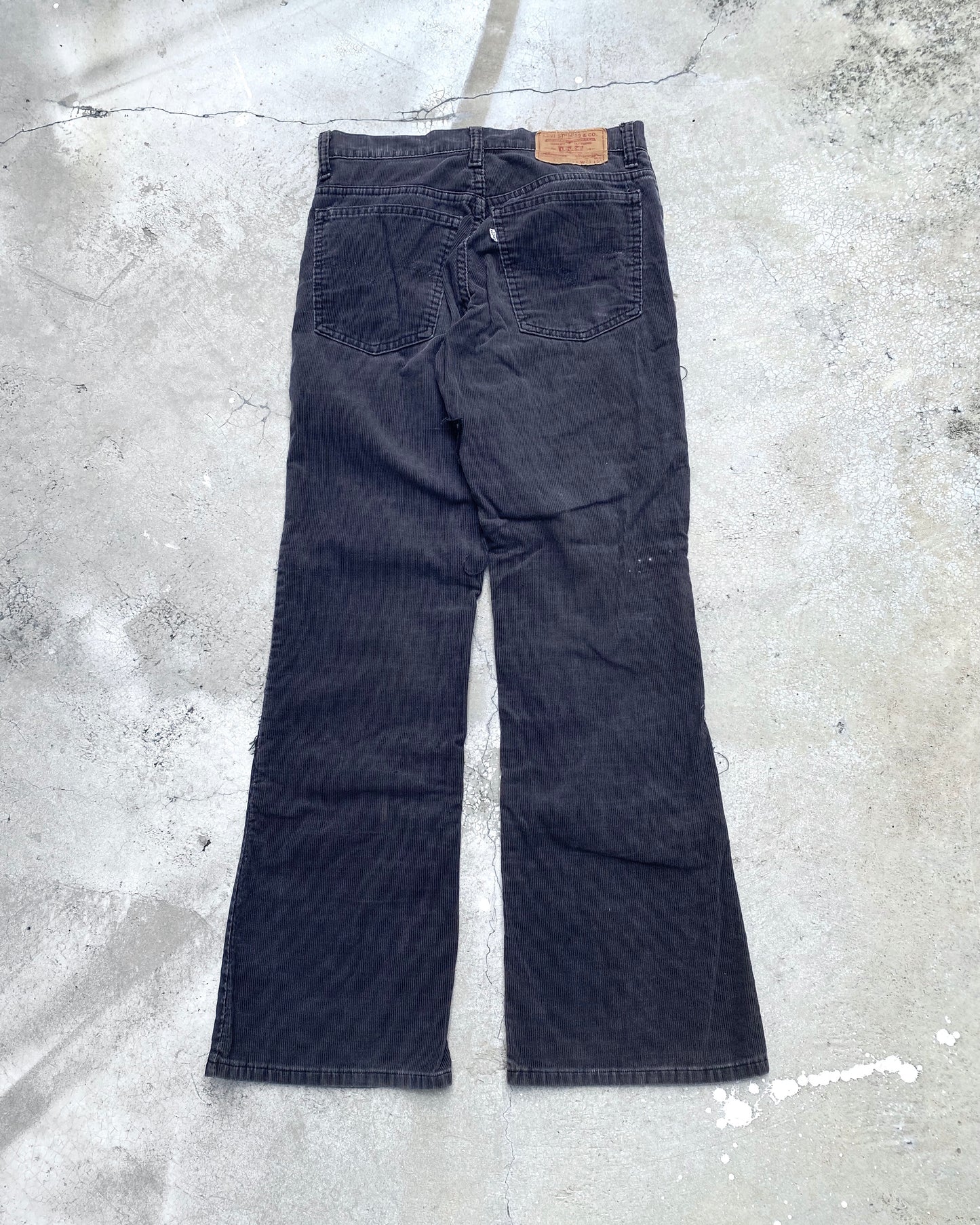1970S CORDUROY PATCHED LEVI'S 517 FLARED JEANS (29X29)