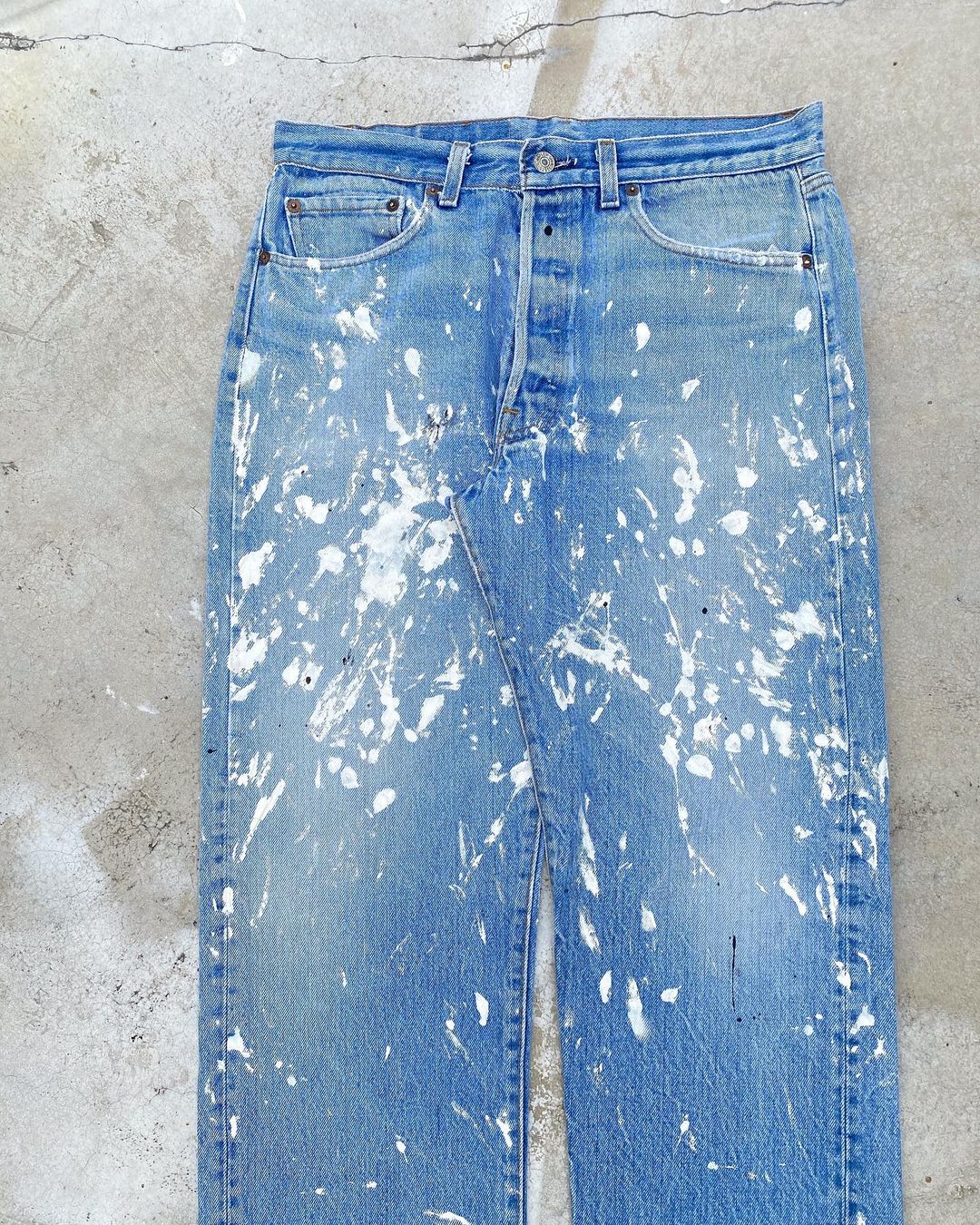 1980s Levi’s 501 Painted Jeans