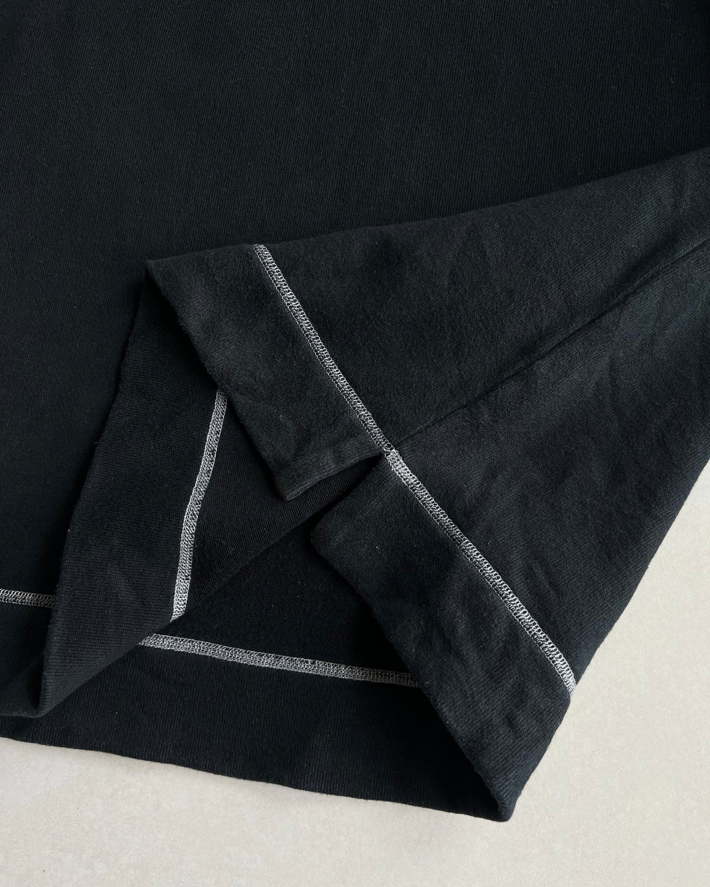 1990S ISSEY MIYAKE CONTRAST STITCH MOCK NECK SWEATSHIRT (L)