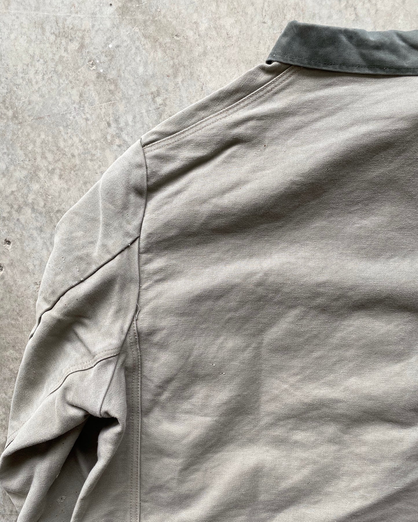 1980S TWO-TONE MOLESKIN EUROPEAN WORK JACKET (L/XL)