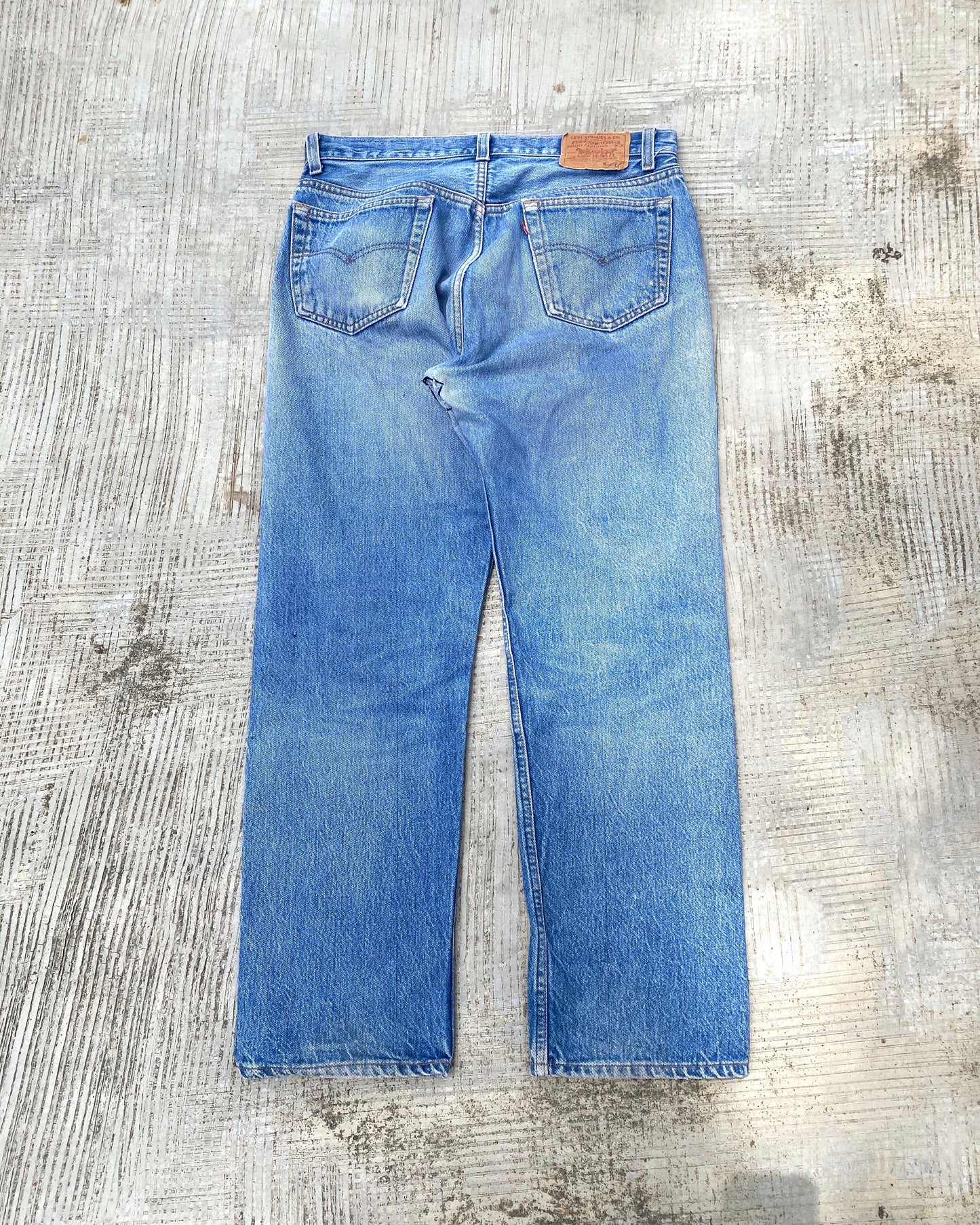 1980S LEVI’S 501 SASHIKO/PATCHED JEANS (33X32)