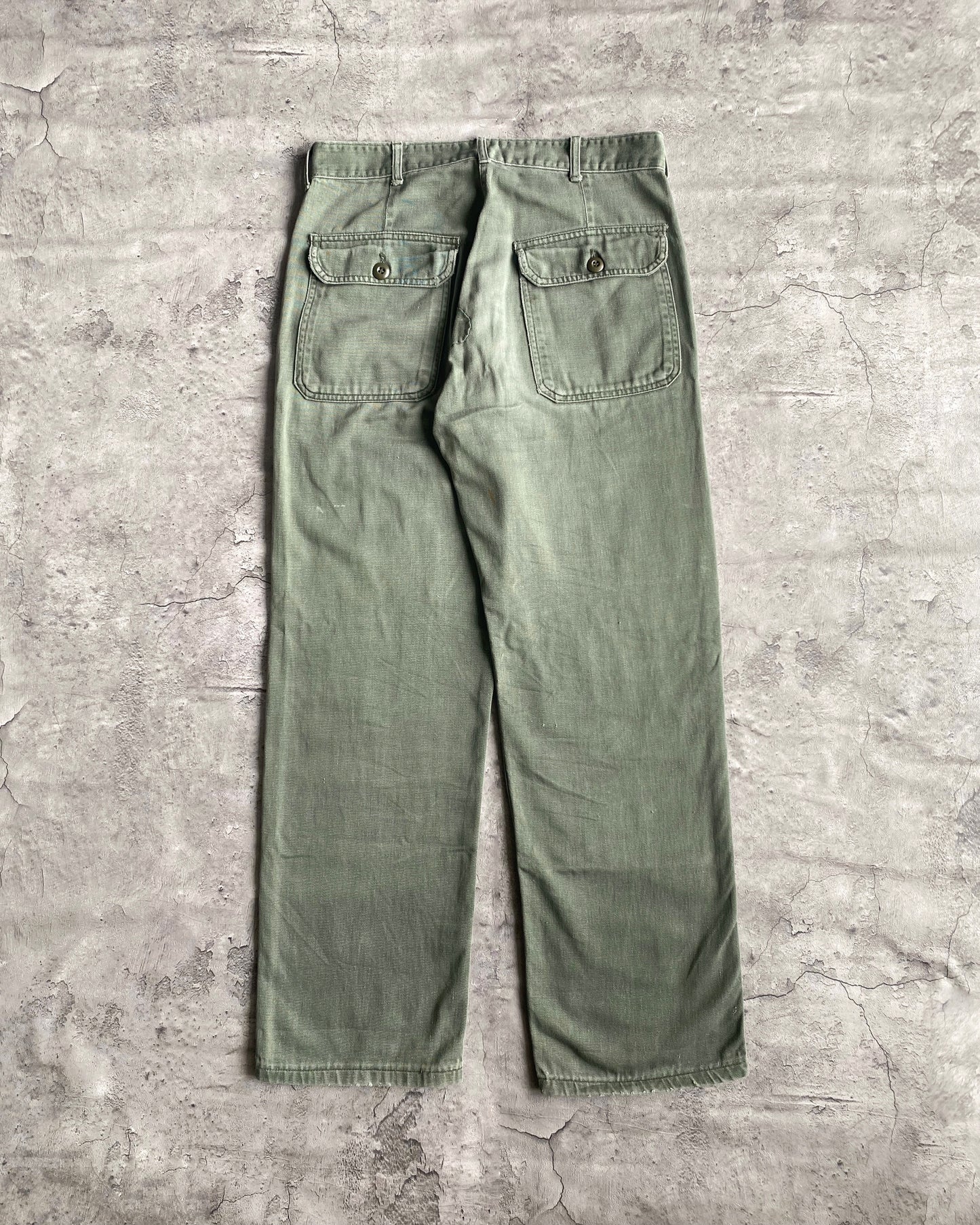 1950S/1960S OG-107 SATEEN US ARMY TROUSERS (32X30)