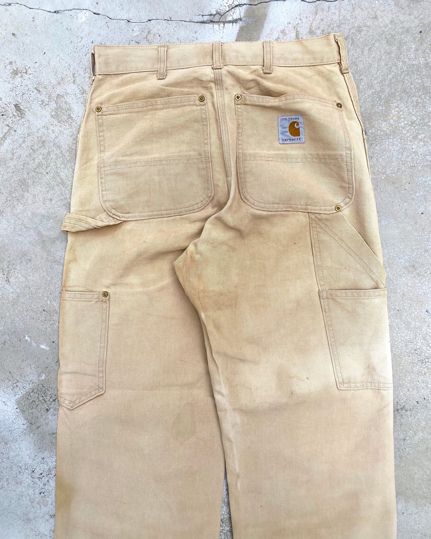 1989 SUN FADED CARHARTT DOUBLE KNEE PANTS (31X34)