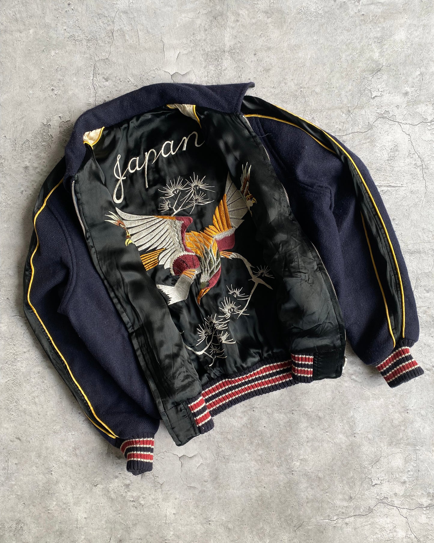 1990S/2000S REVERSIBLE VARSITY/SUKAJAN JACKET (M)