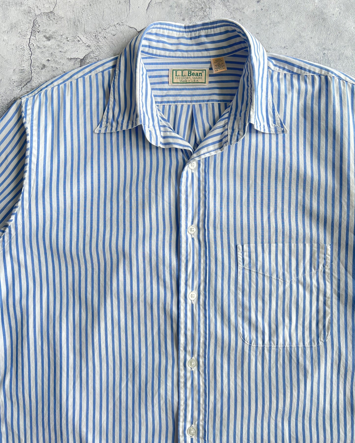 1990S L.L BEAN STRIPES BUTTON-UP SHIRT (S-L)