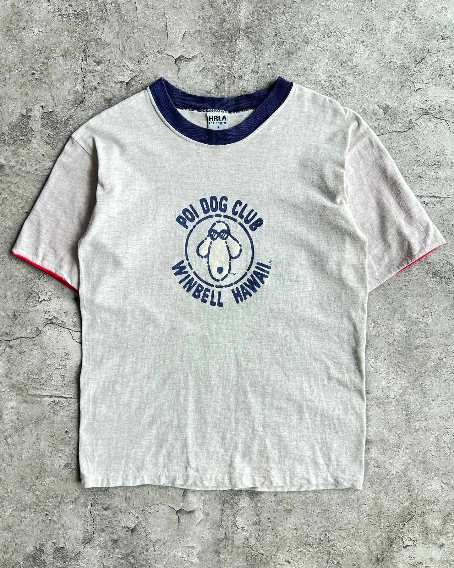 1990S 'POI DOG CLUB' RINGER TEE (S)