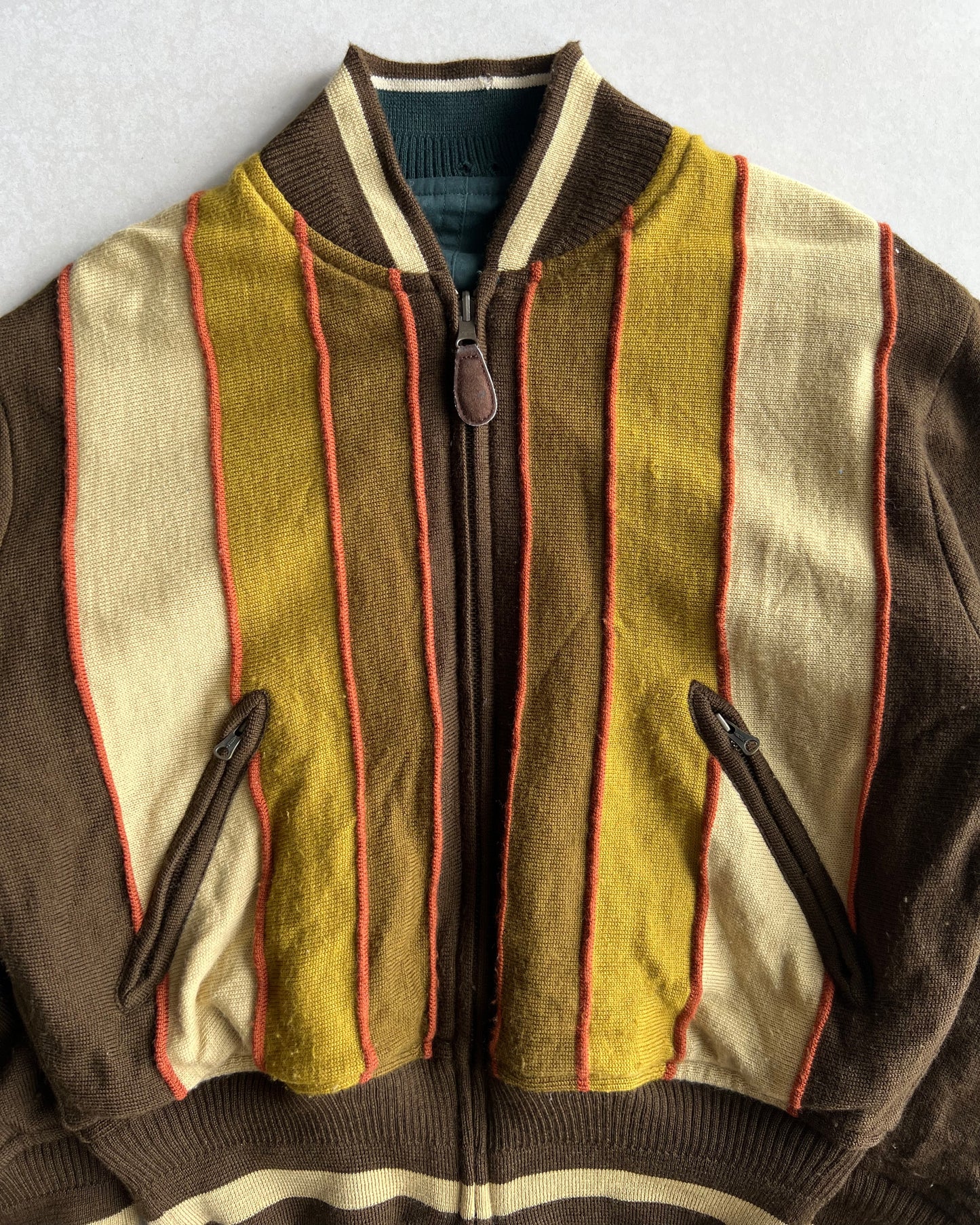 1990S JAPANESE BRAND REVERSIBLE BOMBER JACKET (M/L)