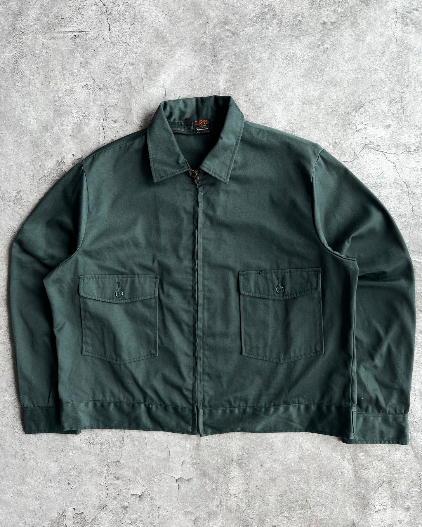 1960S EMERALD GREEN LEE CHEPOTA TWILL WORK JACKET (M-XL)