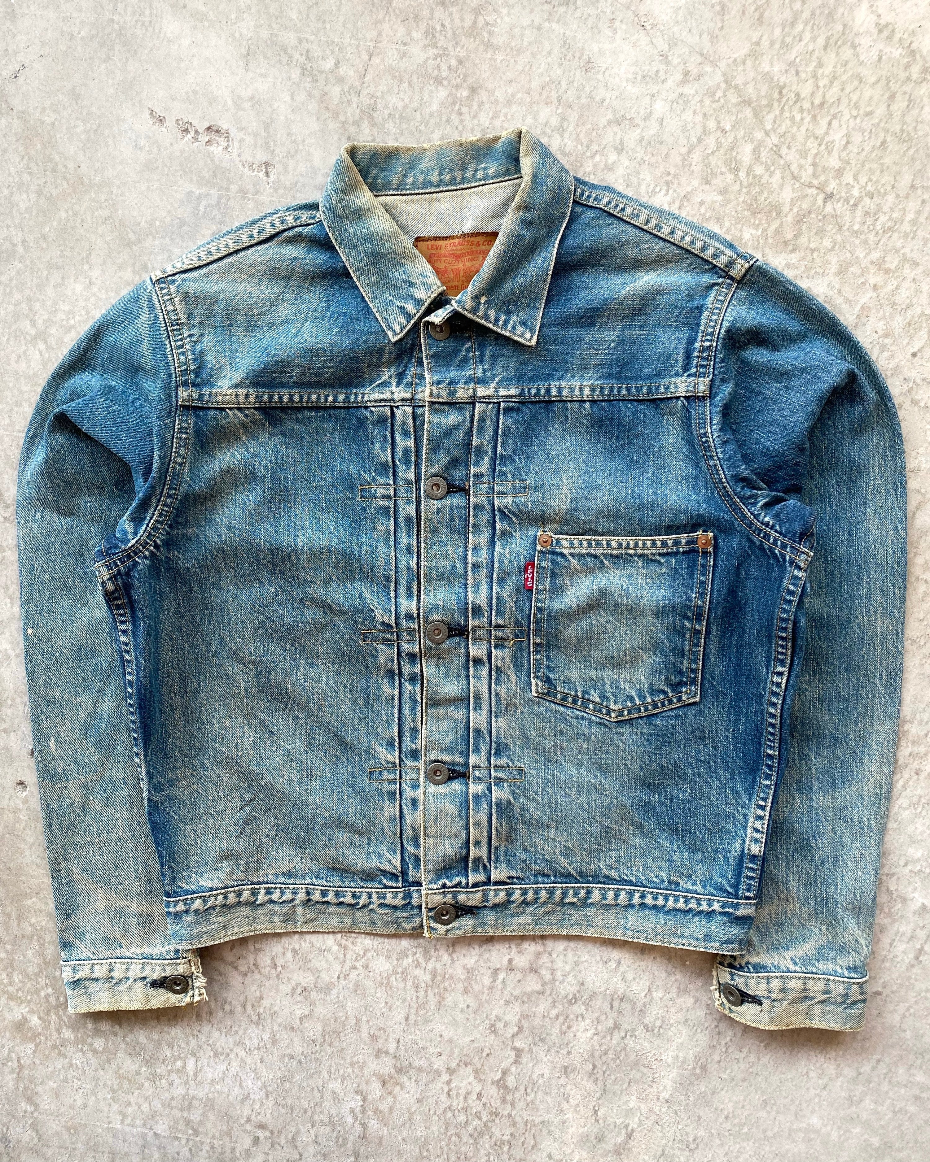 Vintage 90s Levi's BIG E Type I Redline Denim Jeans Jacket 