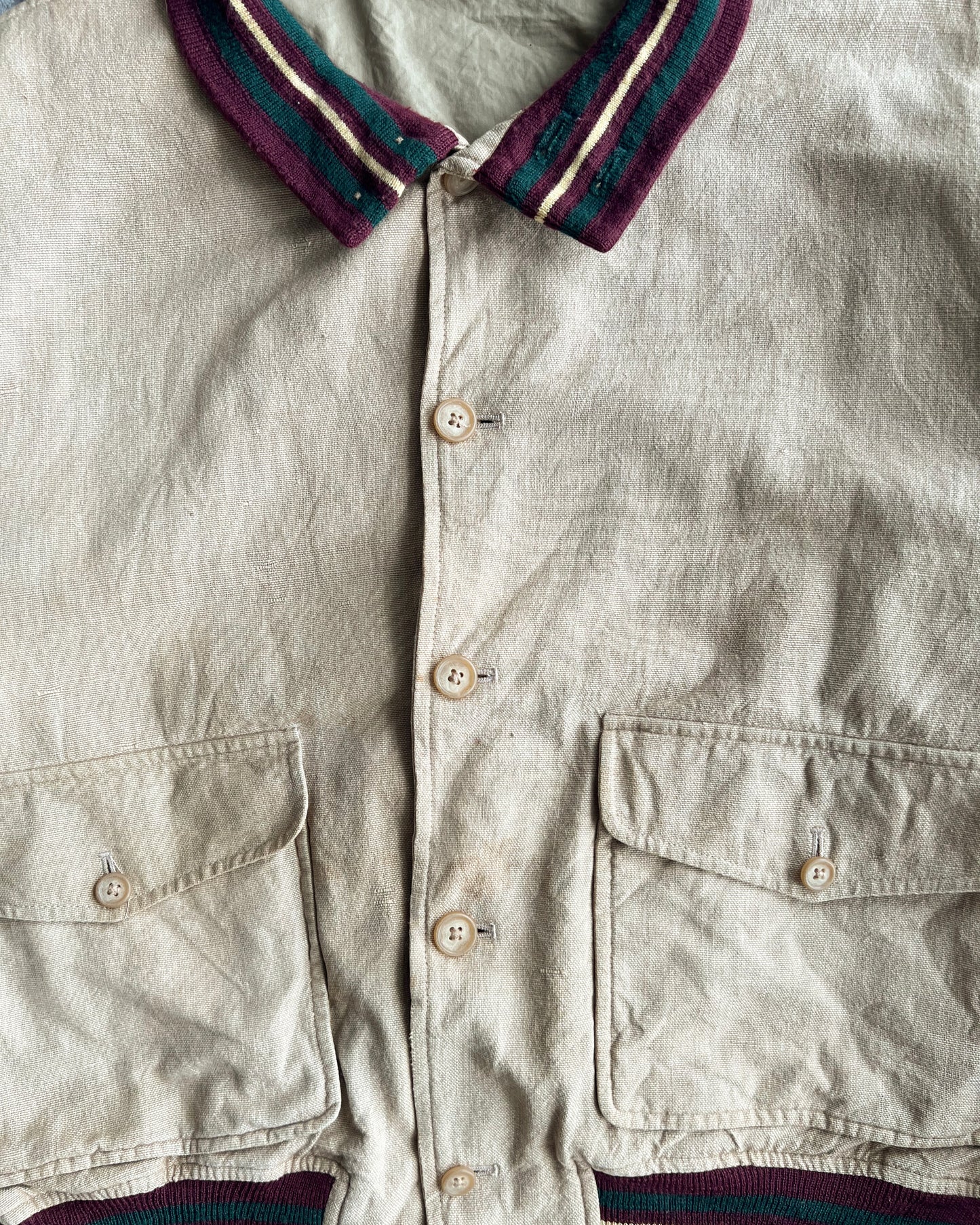 1990S RALPH LAUREN DOUBLE POCKET CROPPED JACKET (L)