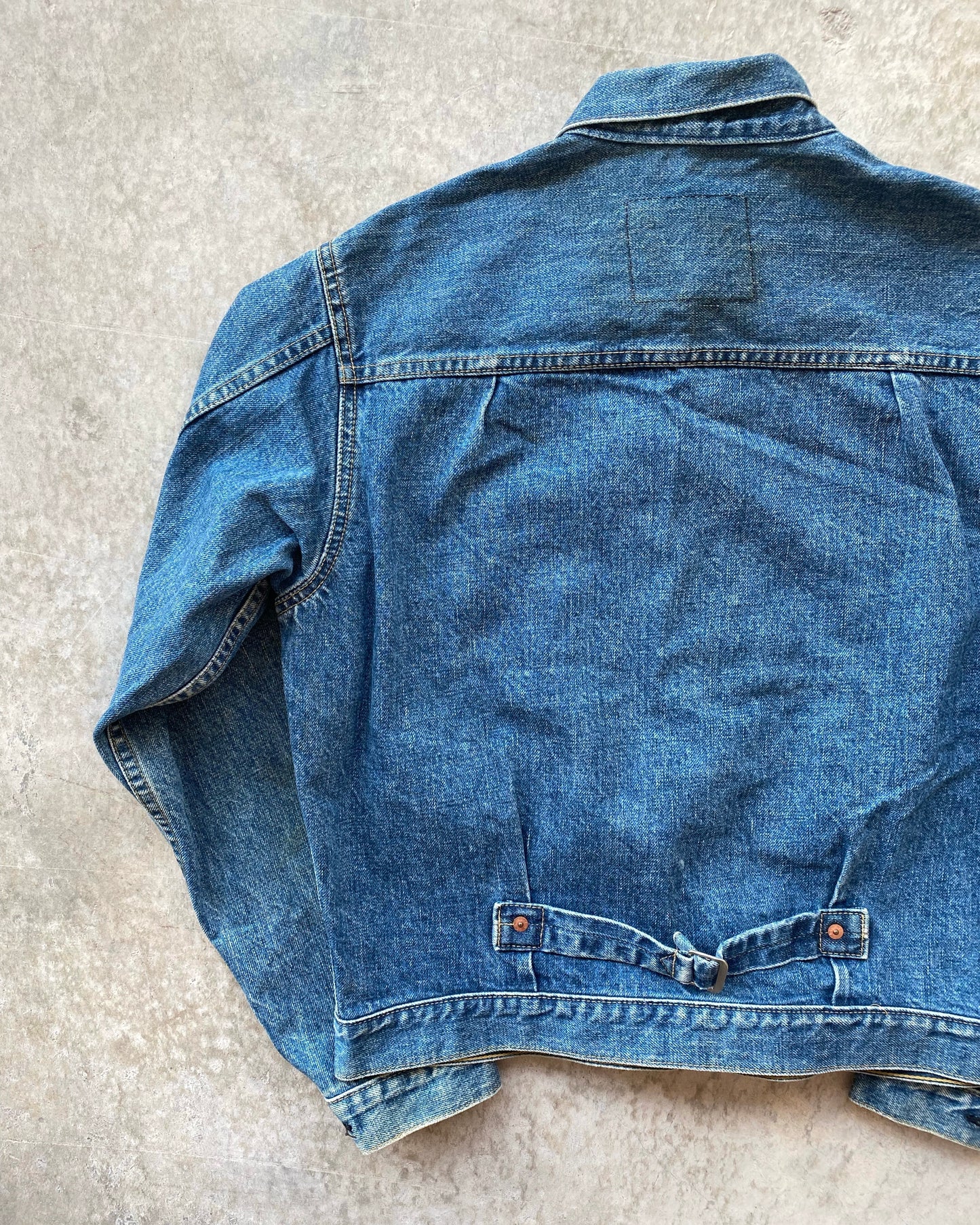 1990S BIG E LEVI'S TYPE I SELVEDGE DENIM JACKET (S/M)