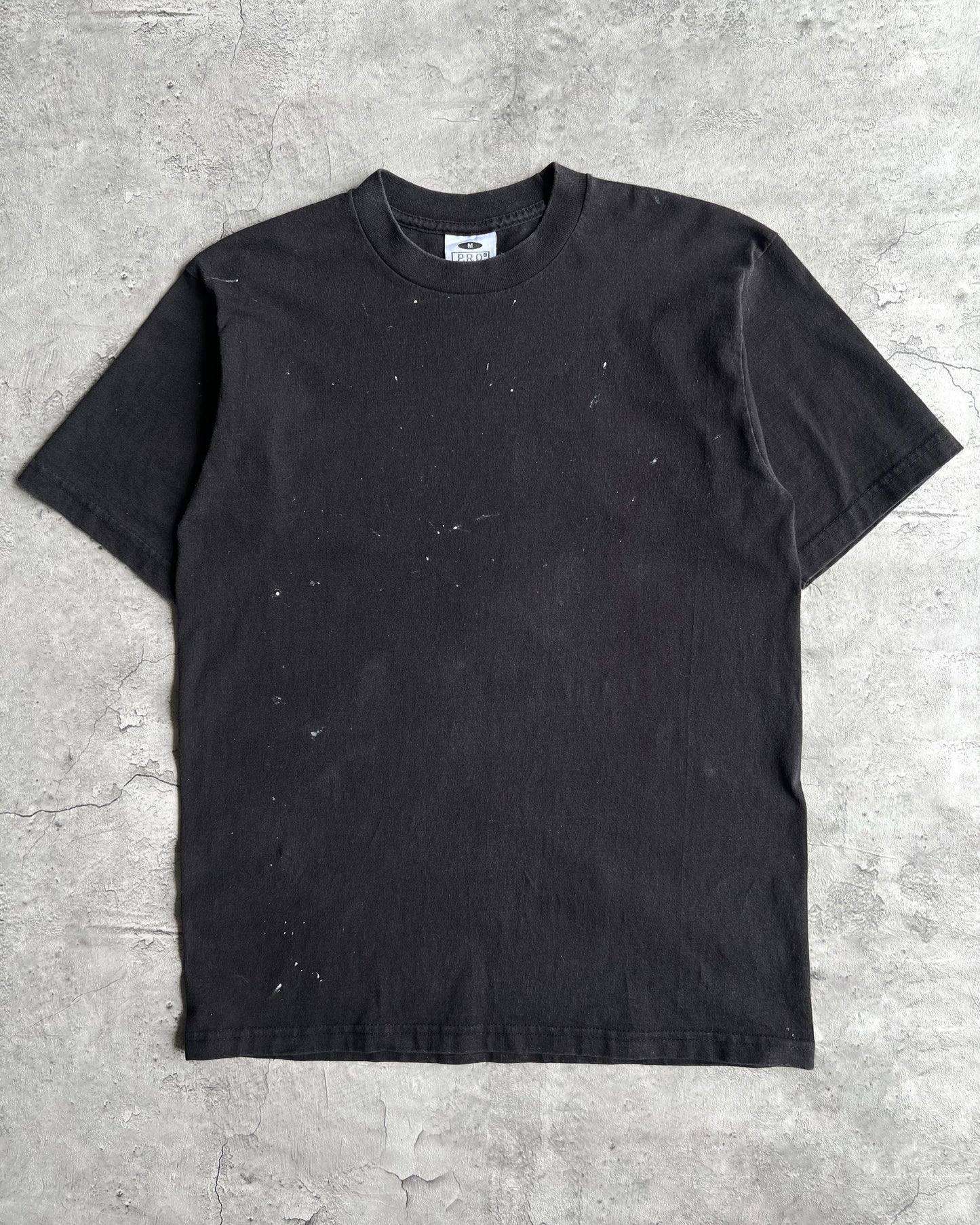 1990S FADED BLACK PAINTED PROCLUB TEE (M)