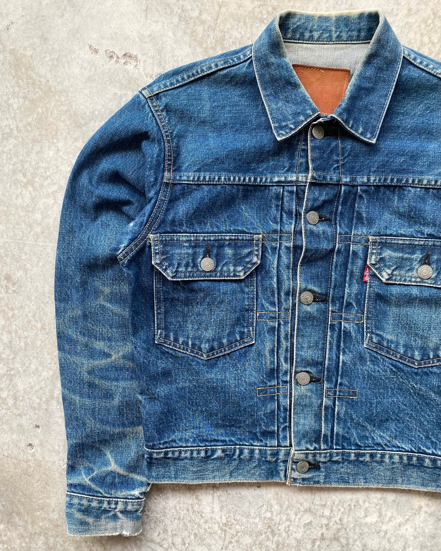 1990S BIG E LEVI'S TYPE II DENIM JACKET (S/M)