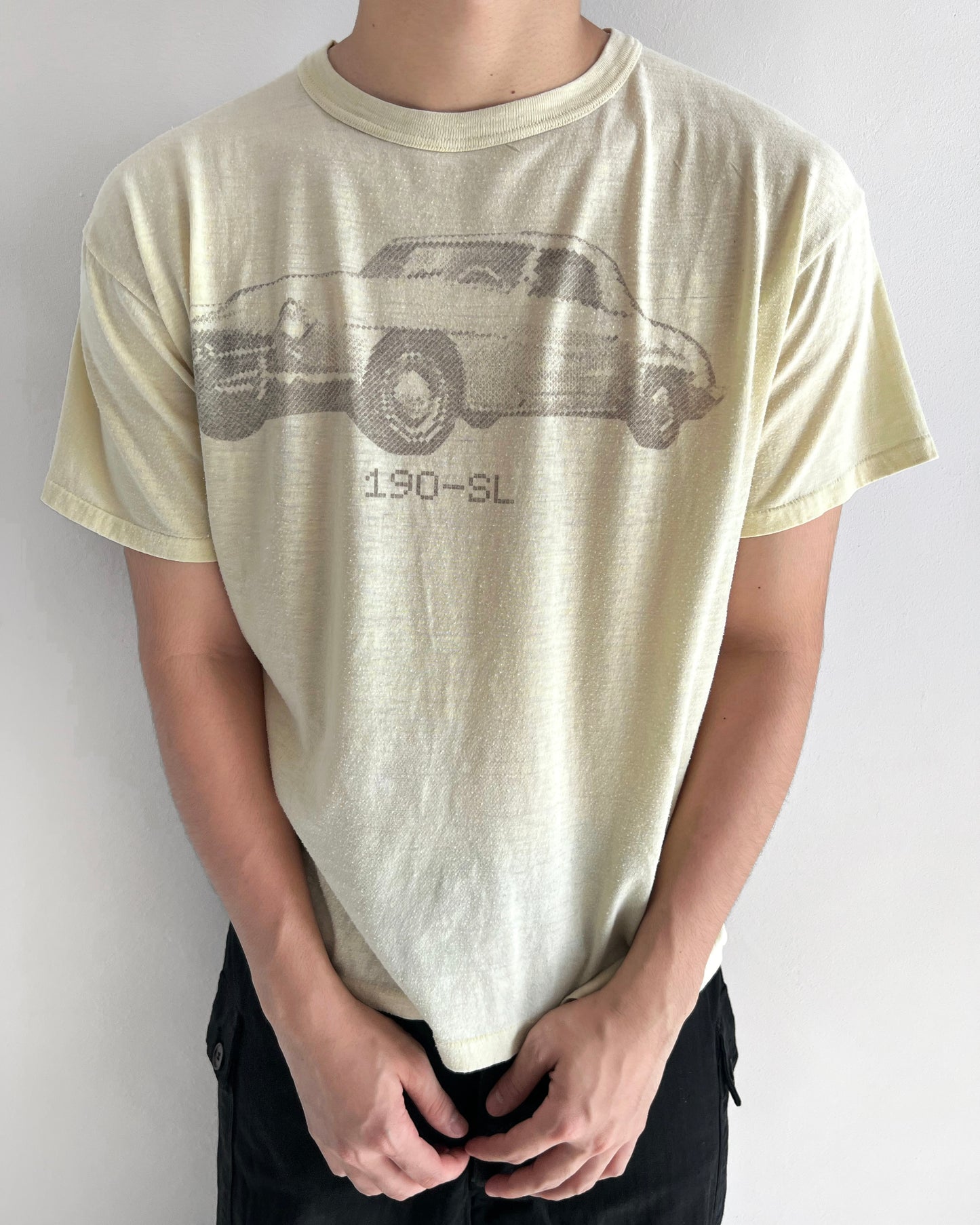 1980S 'MERCEDES BENZ 190-SL' SINGLE STITCH TEE (XL)