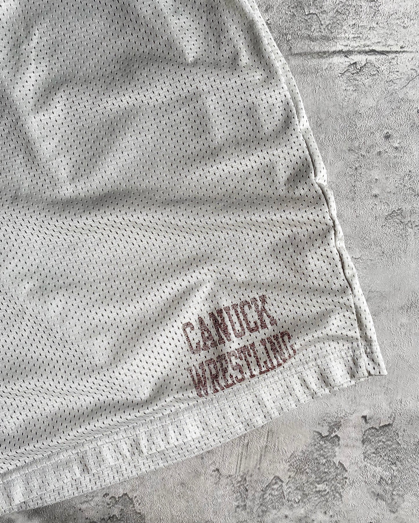 1990S ‘CANUCK WRESTLING’ CHAMPION NYLON SHORTS (ADJUSTABLE)
