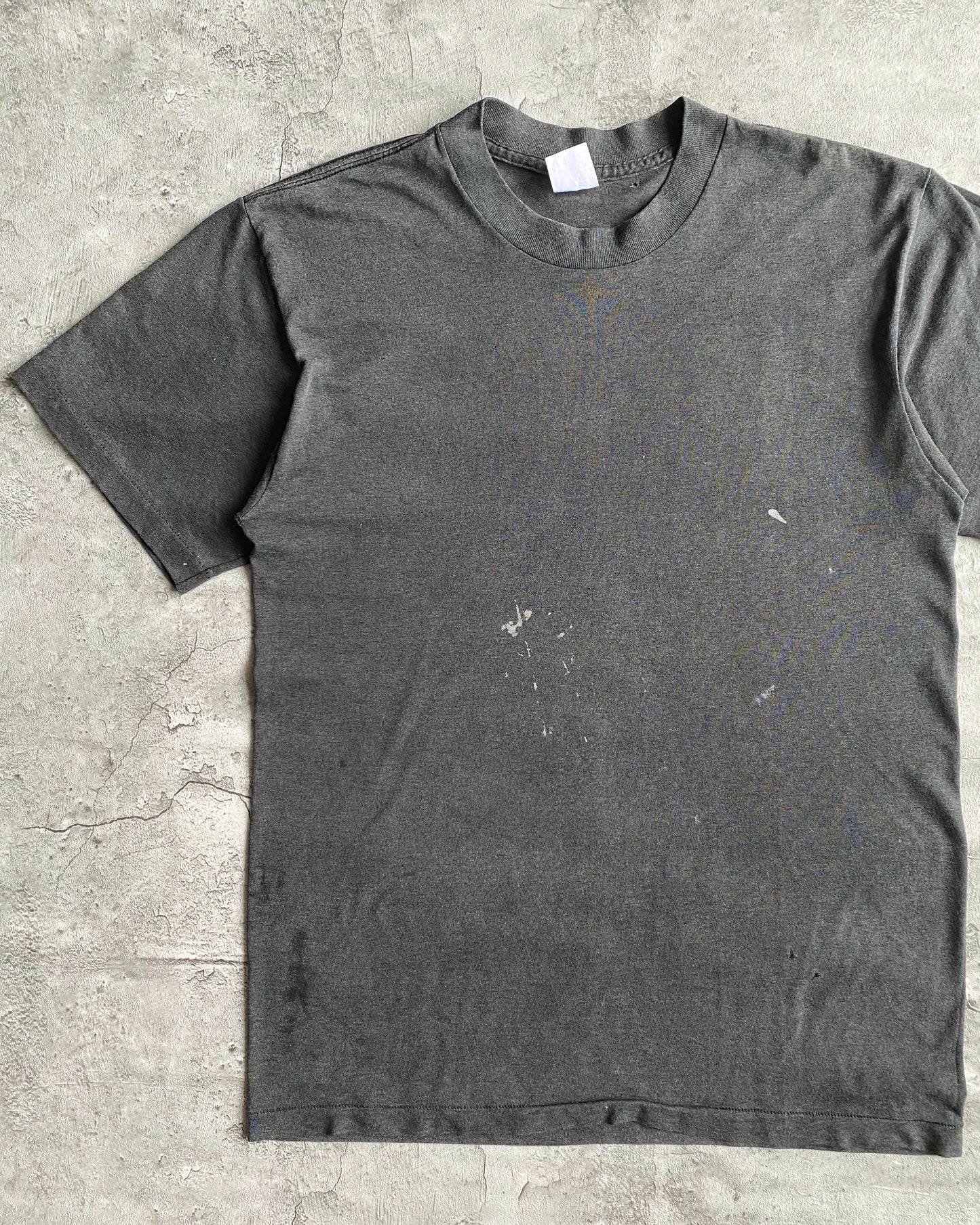 1980S FADED BLACK SINGLE STITCH TEE (S/M)