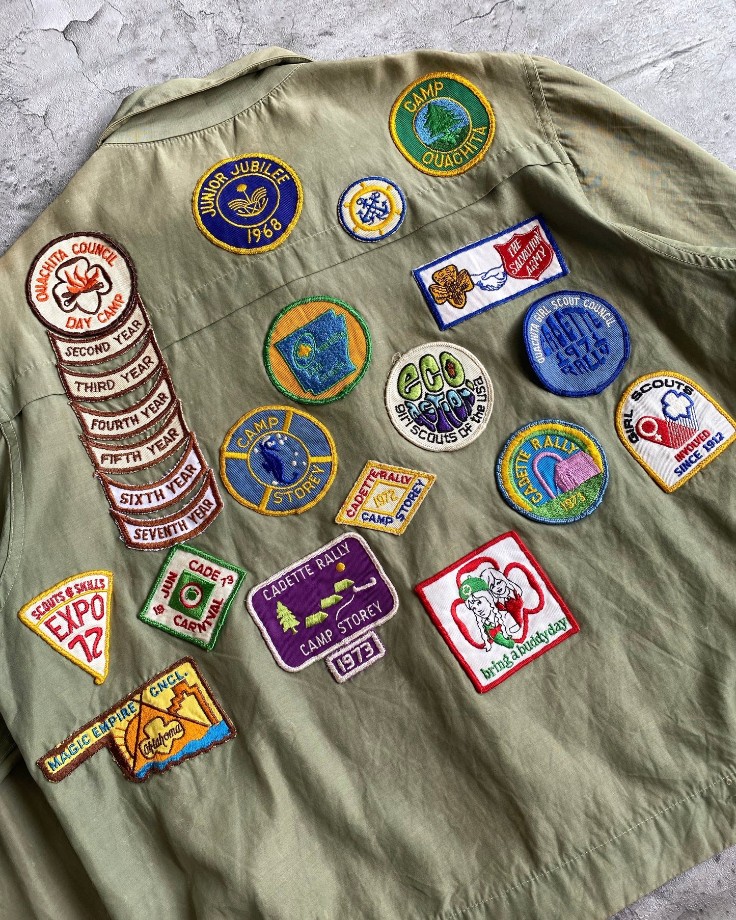 1950S PATCHES SCOUT CAMPING JACKETS (S-L)