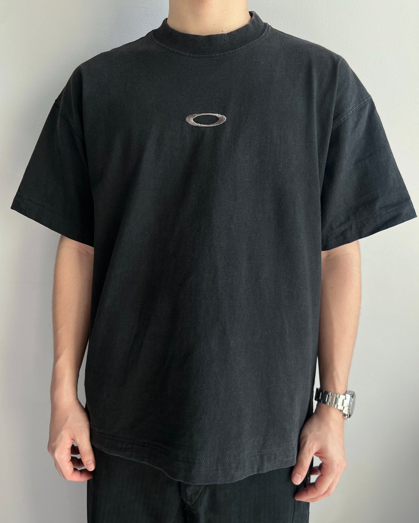 1990S OAKLEY LOGO HEAVYWEIGHT TEE (M)