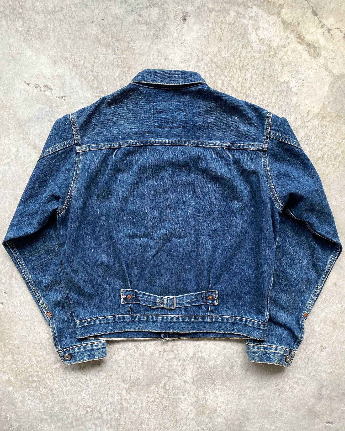 1990S DARK WASHED LEVI'S BIG E TYPE I DENIM JACKET