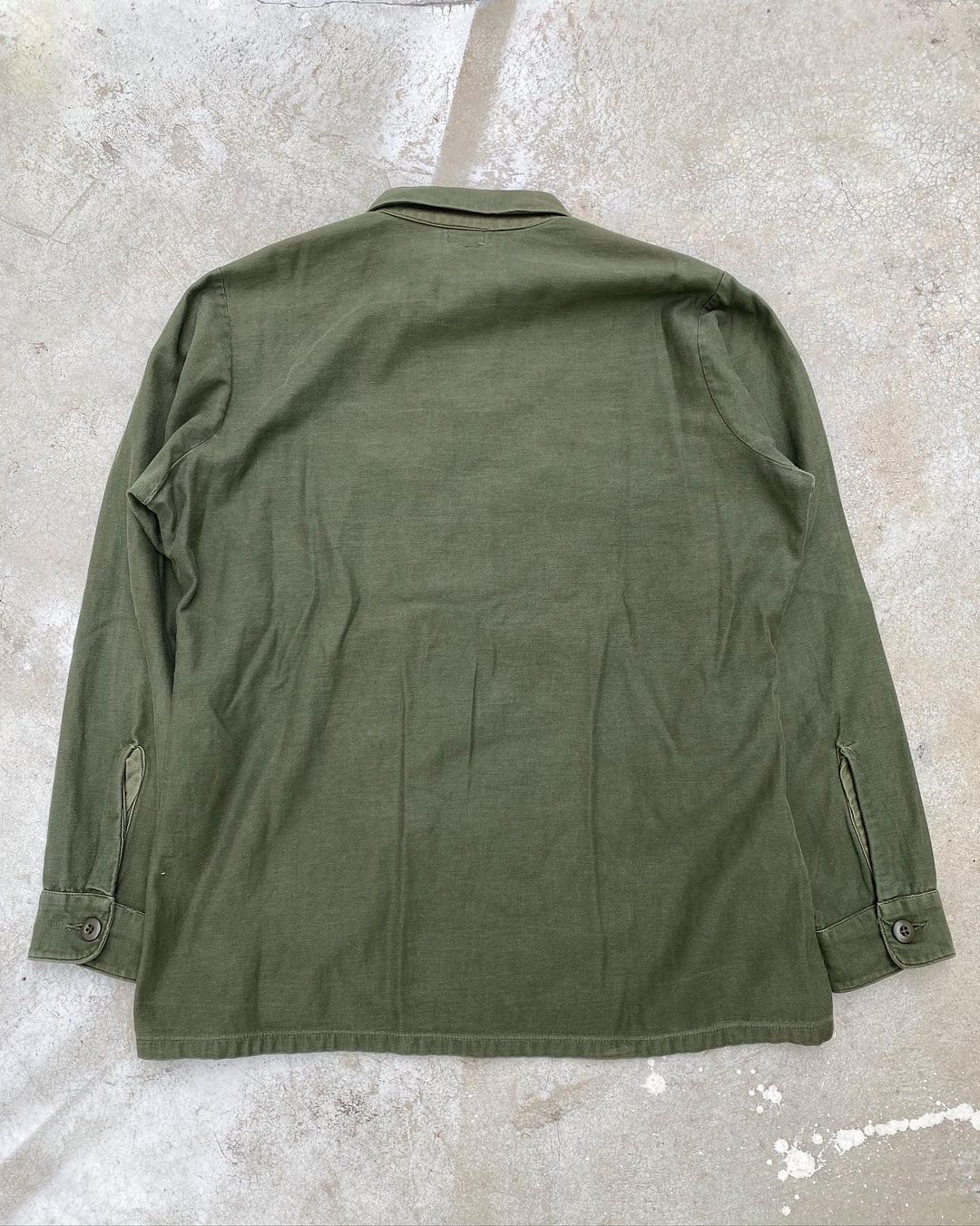 1970s USMC OG-107 Sateen Shirt