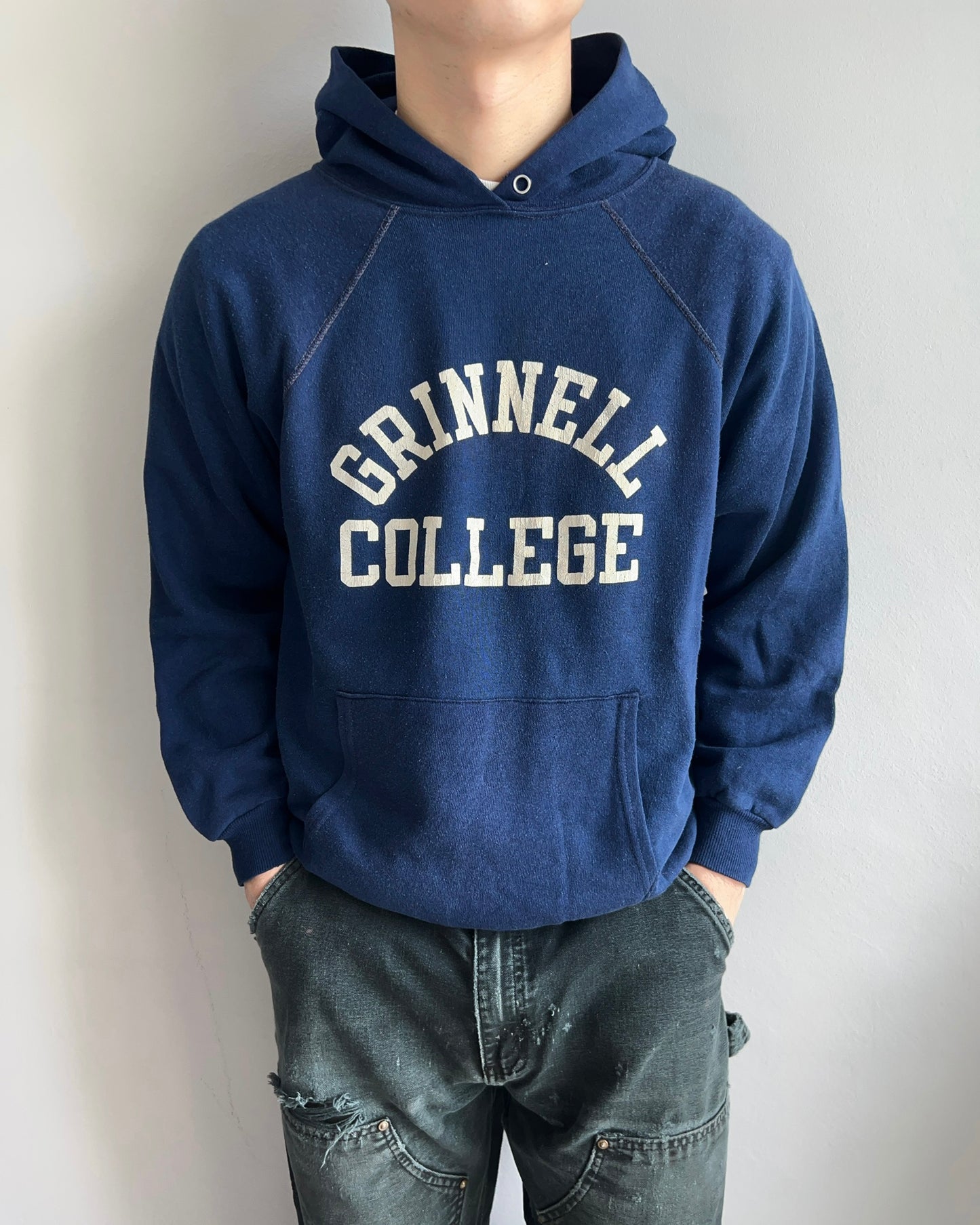 1960S 'GRINNELL COLLEGE' RAGLAN HOODIE (S-L)