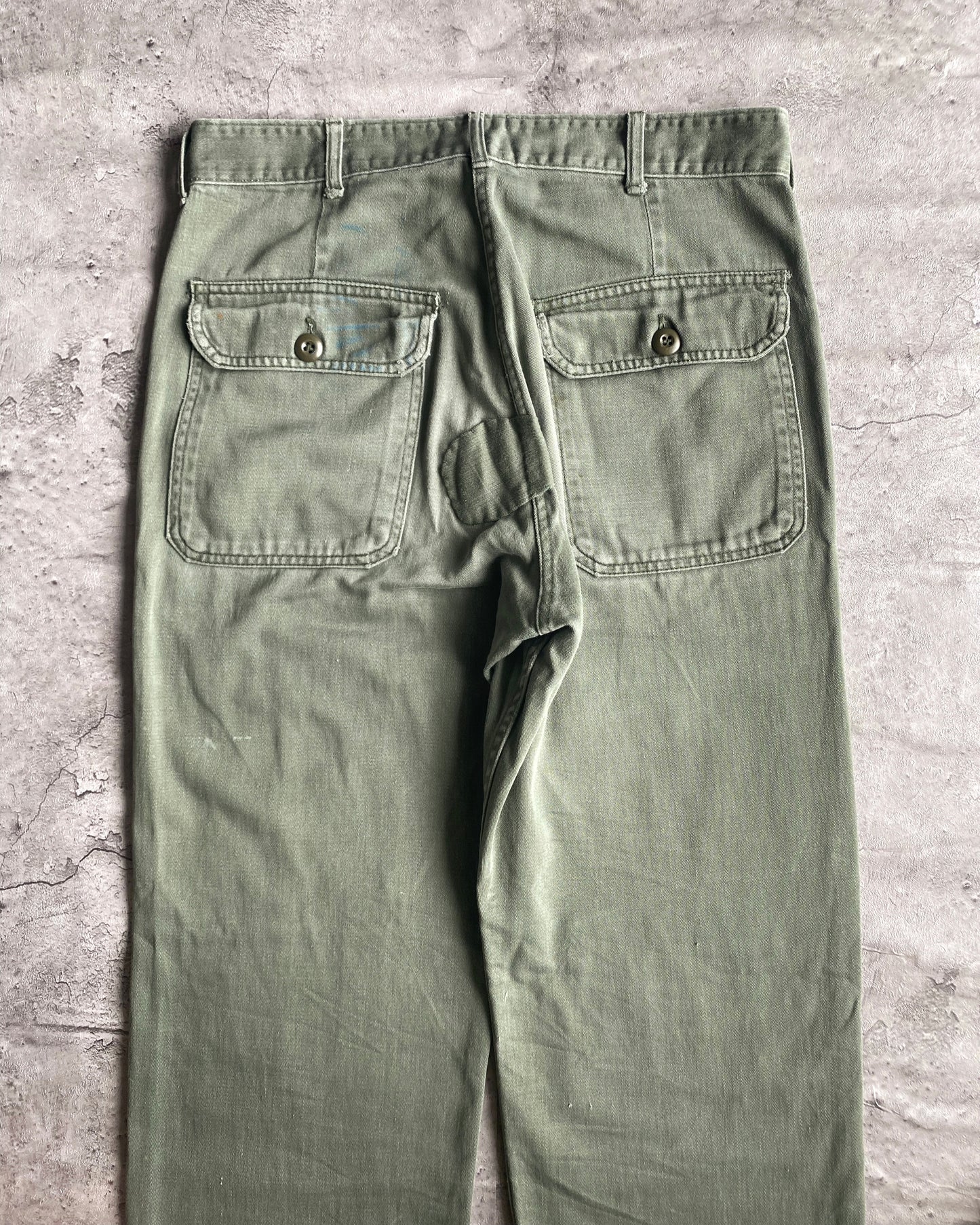 1950S/1960S OG-107 SATEEN US ARMY TROUSERS (32X30)