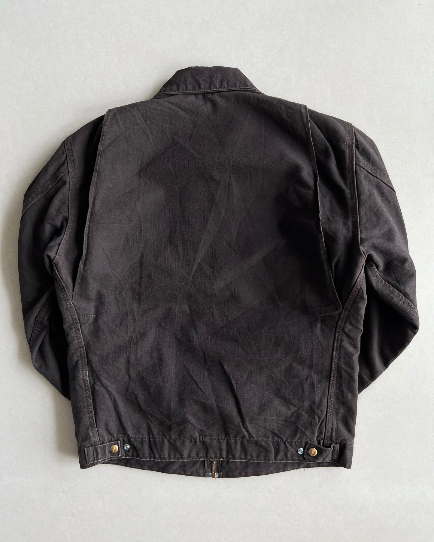 FADED BLACK CARHARTT DETROIT WORK JACKET (M)