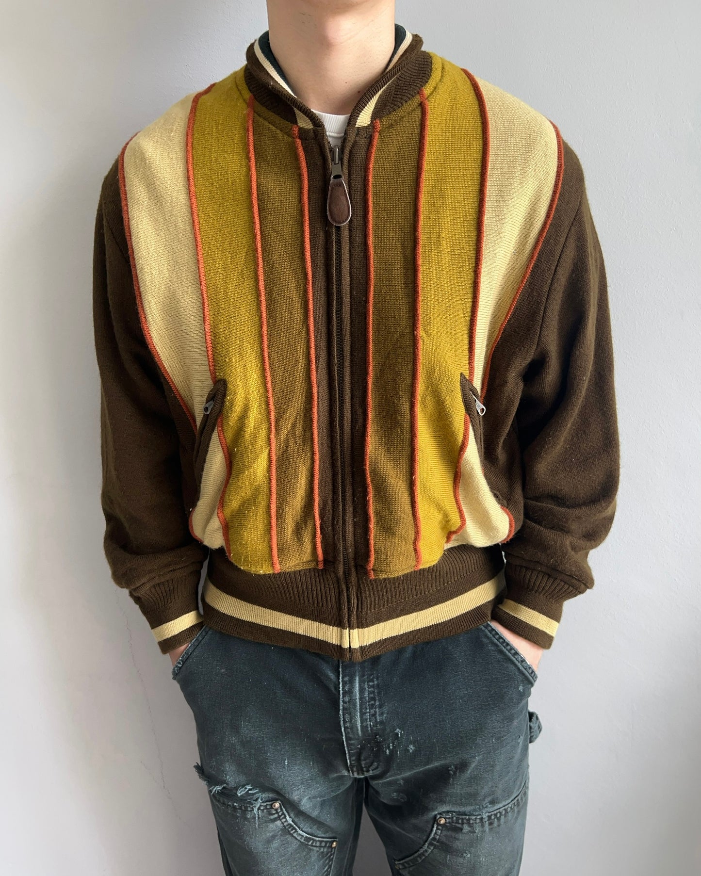 1990S JAPANESE BRAND REVERSIBLE BOMBER JACKET (M/L)