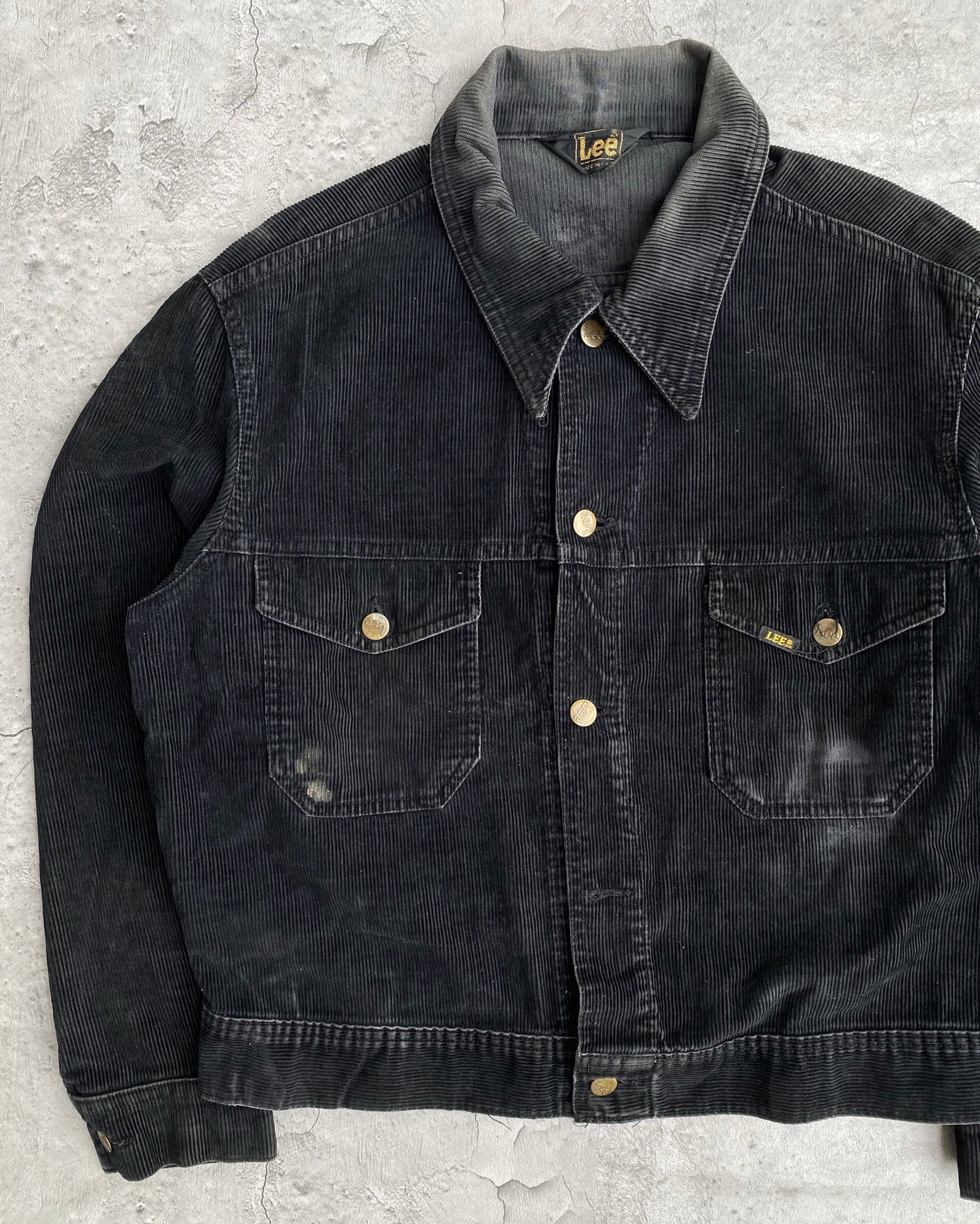 1970S SUN FADED LEE CORDUROY TRUCKER JACKET (S-L)