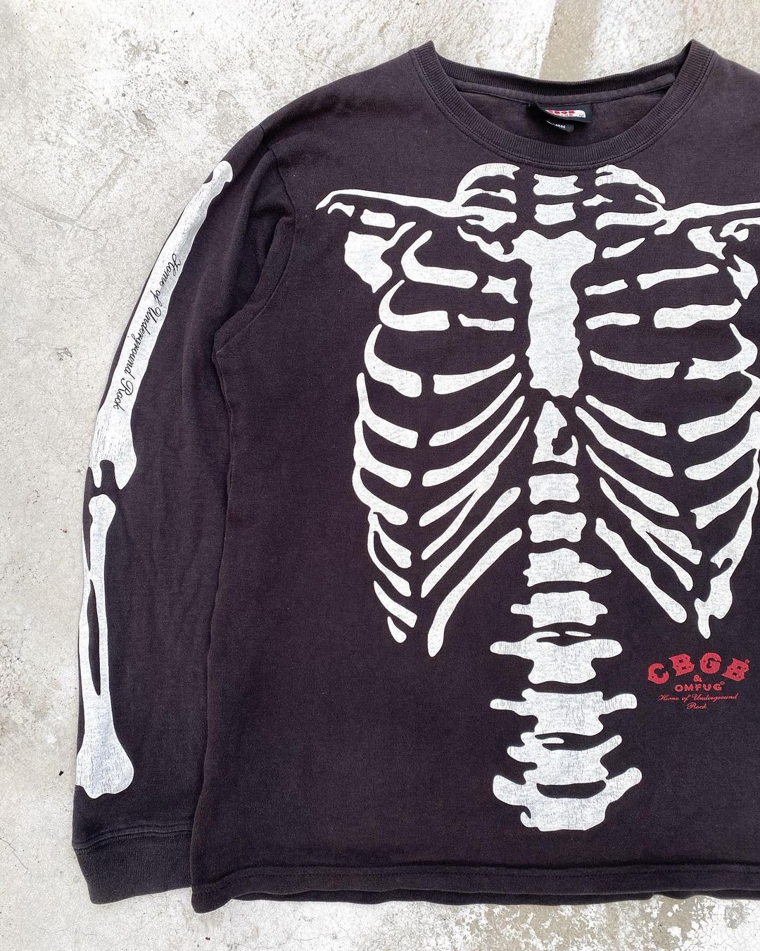 1980s ‘Home of Underground Rock’ CBGB & OMFUG Long Sleeves Tee