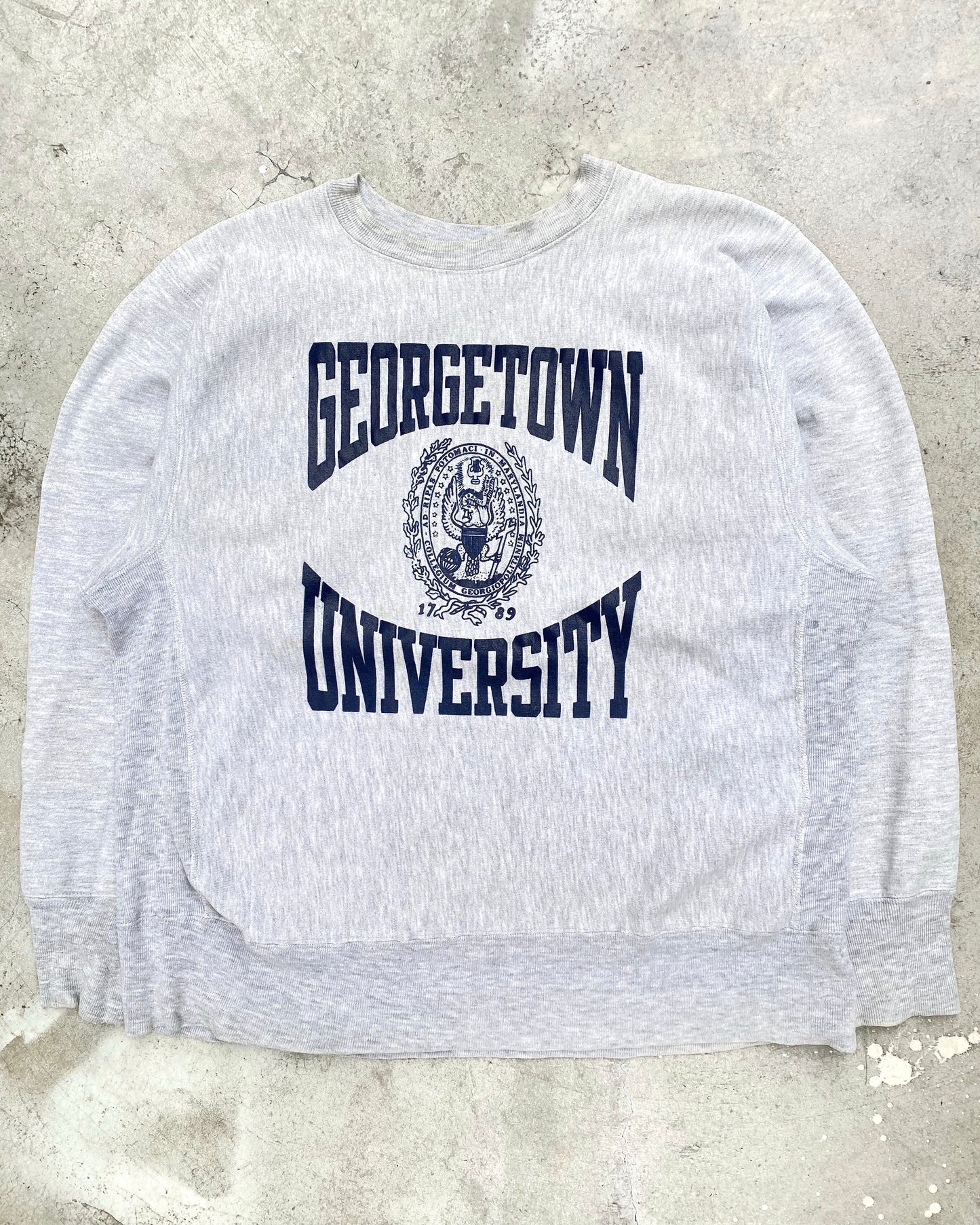 1980s ‘Georgetown University’ Champion Reverse Weave Sweatshirt