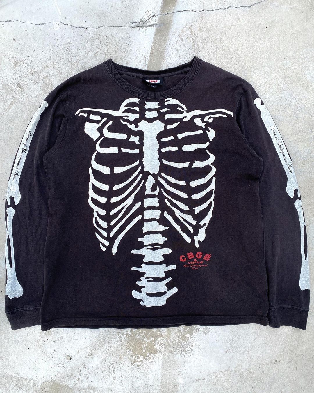 1980s ‘Home of Underground Rock’ CBGB & OMFUG Long Sleeves Tee