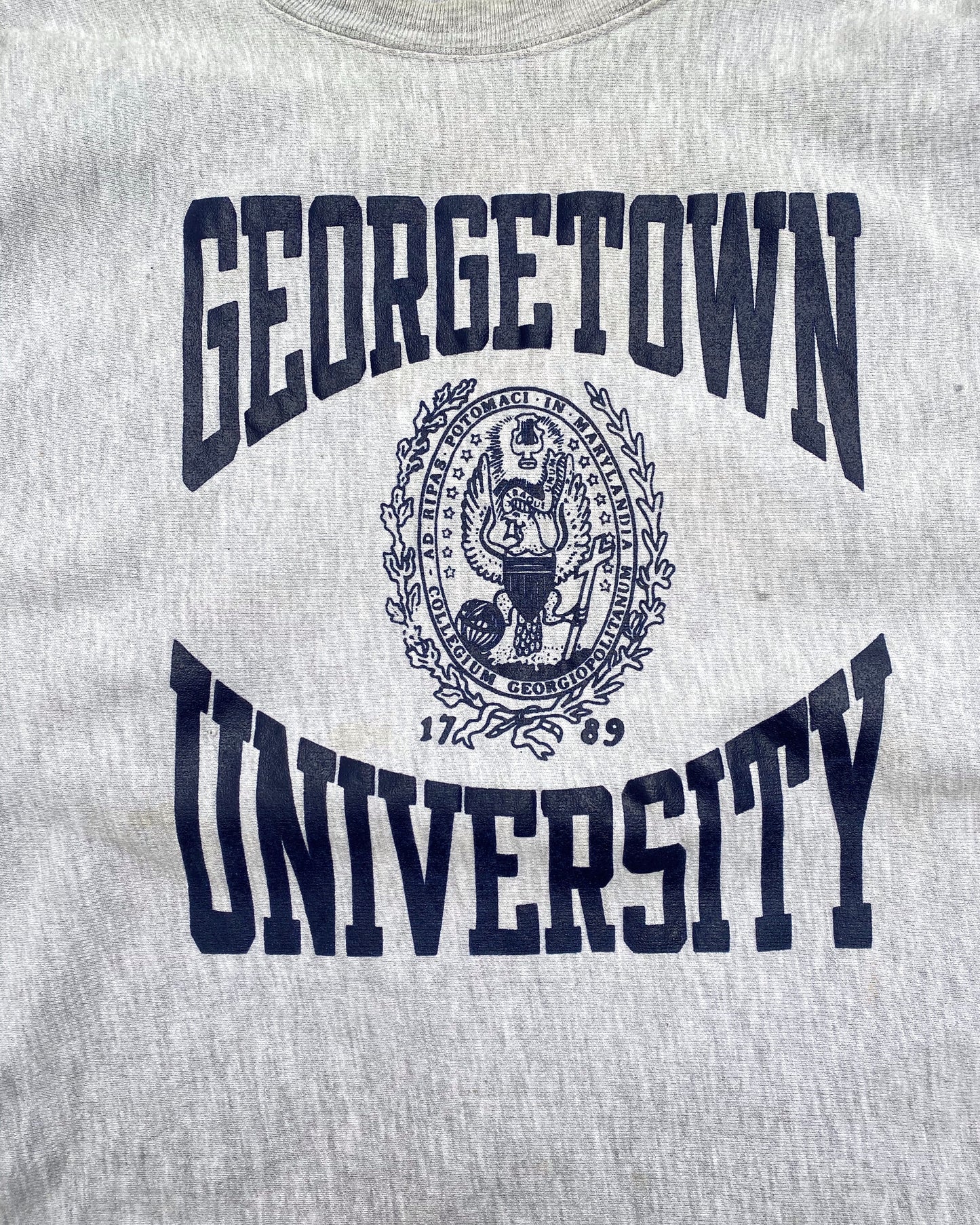 1980s ‘Georgetown University’ Champion Reverse Weave Sweatshirt