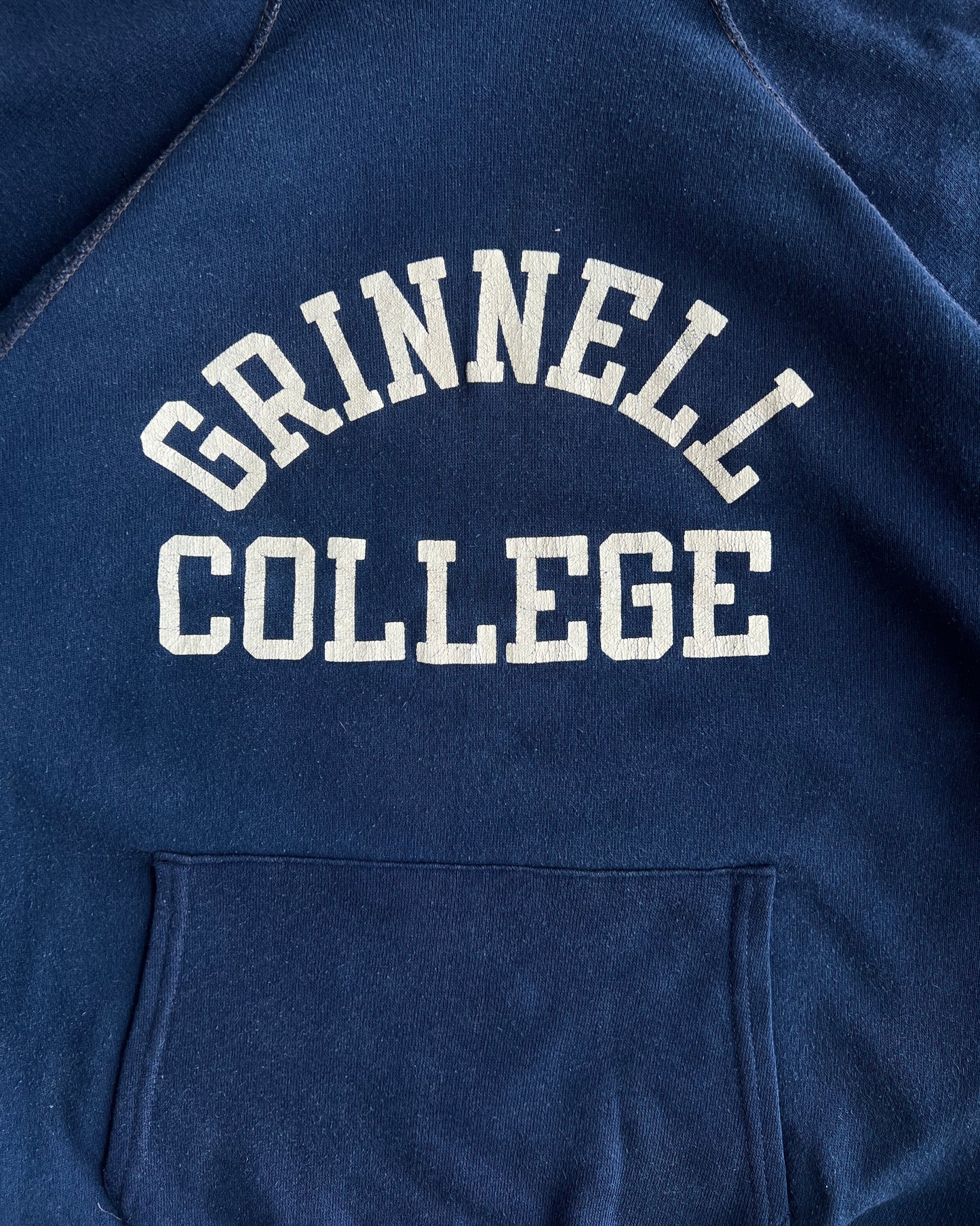 1960S 'GRINNELL COLLEGE' RAGLAN HOODIE (S-L)
