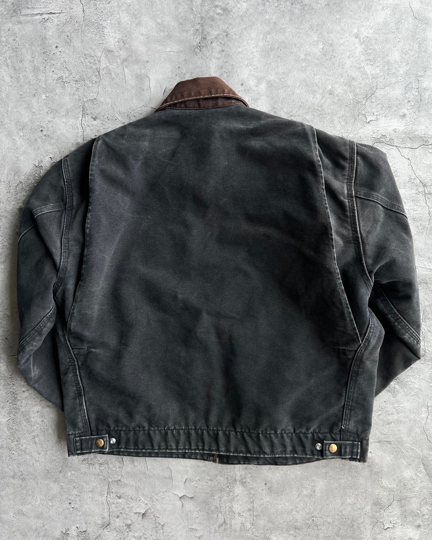 1990S BLACK CARHARTT DETROIT WORK JACKET (L)