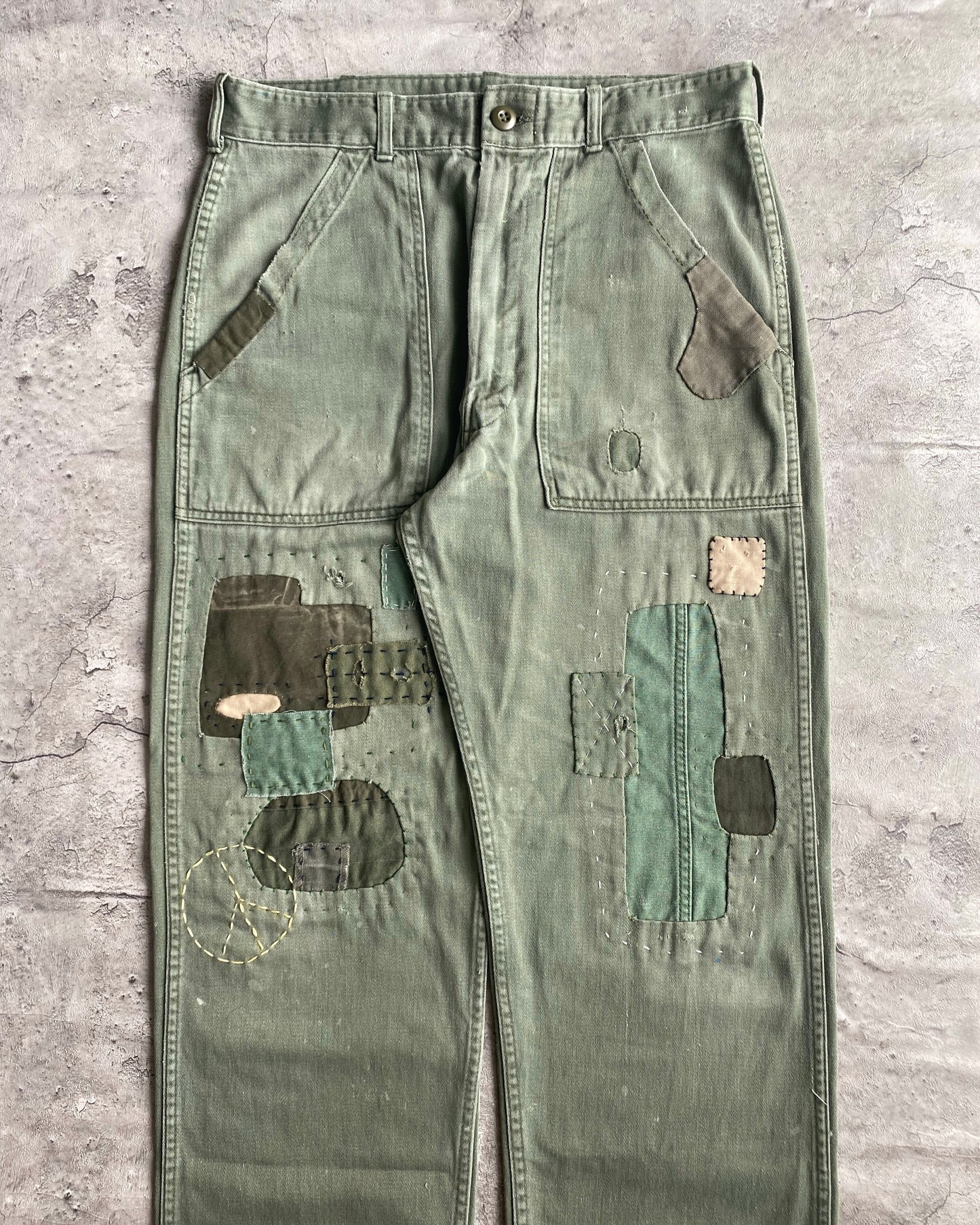 1950S/1960S OG-107 SATEEN US ARMY TROUSERS (32X30)