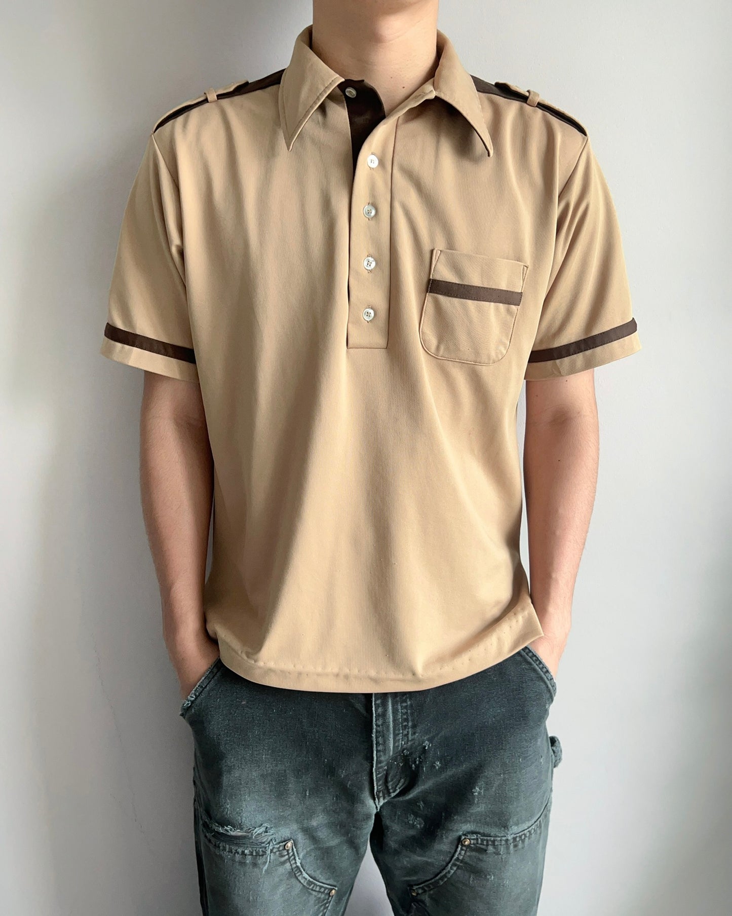 1970S 'OAK KNOLL BOWL' KING LOUIE BOWLING POLO (M)