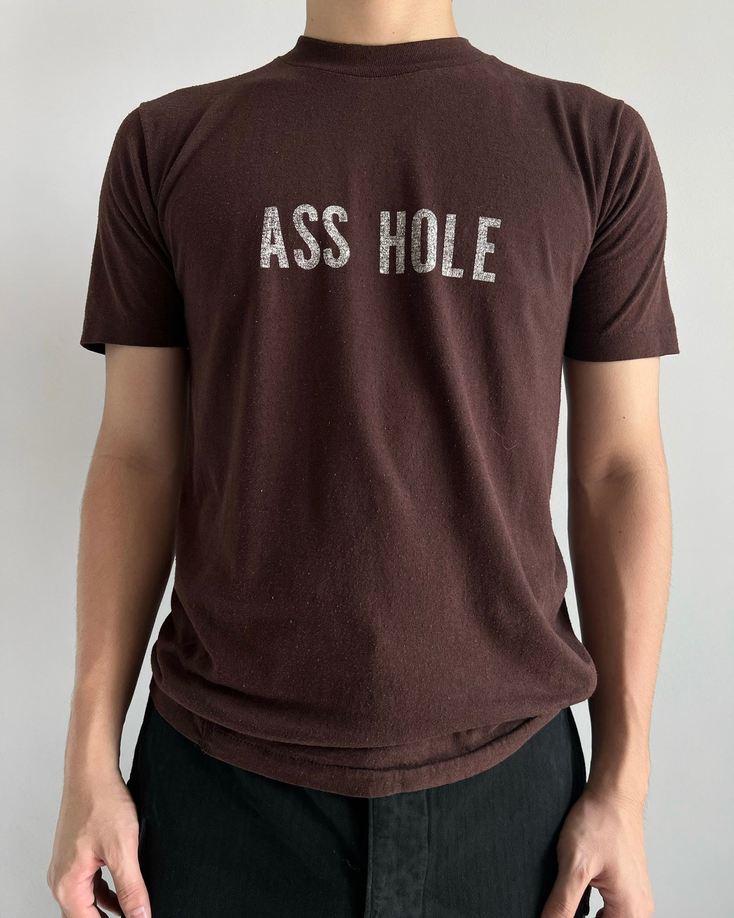 1980S 'ASS HOLE' SINGLE STITCH TEE (M)