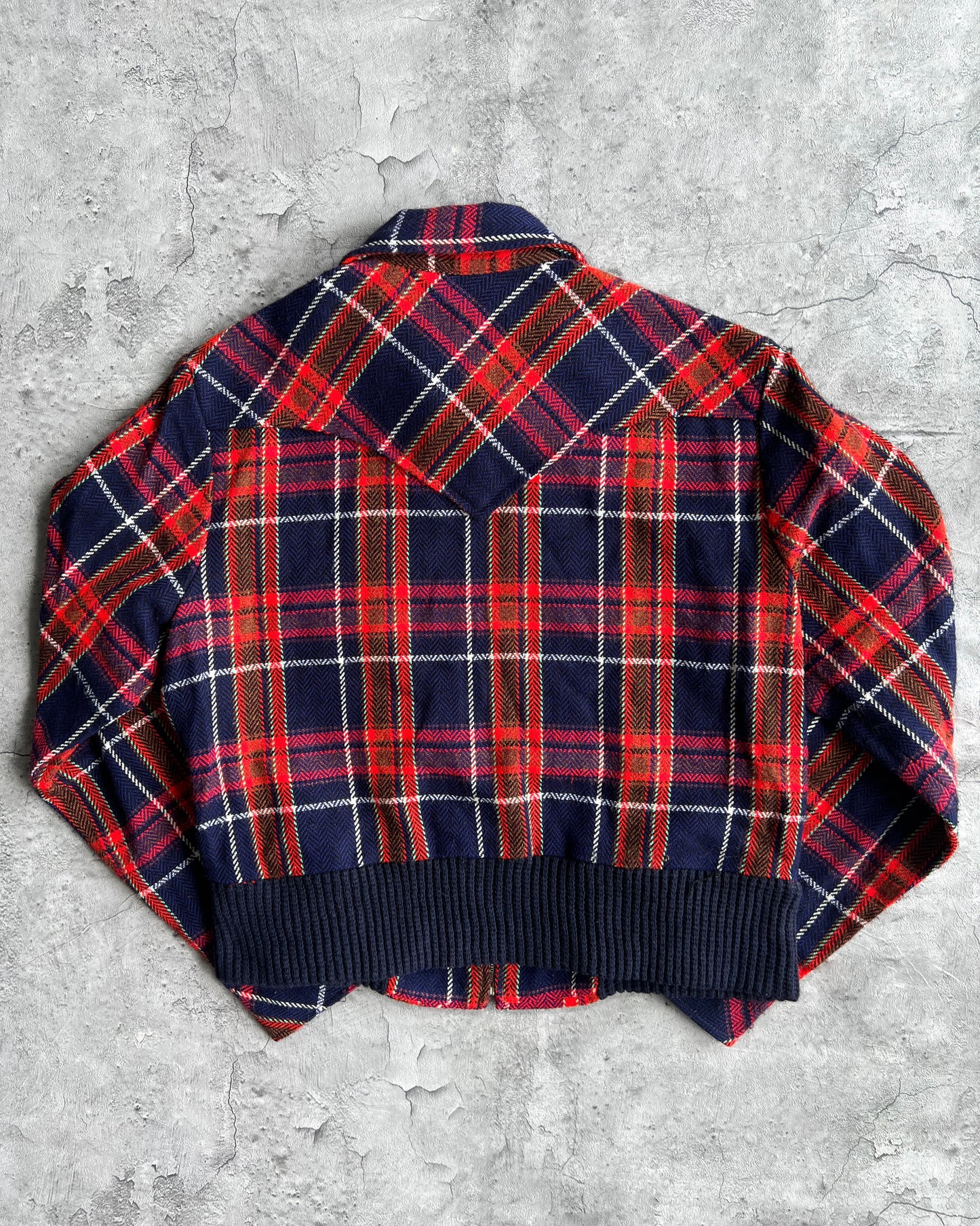1970S CALIFORNIA RANCHWEAR ROCKABILLY FLANNEL JACKET (M)