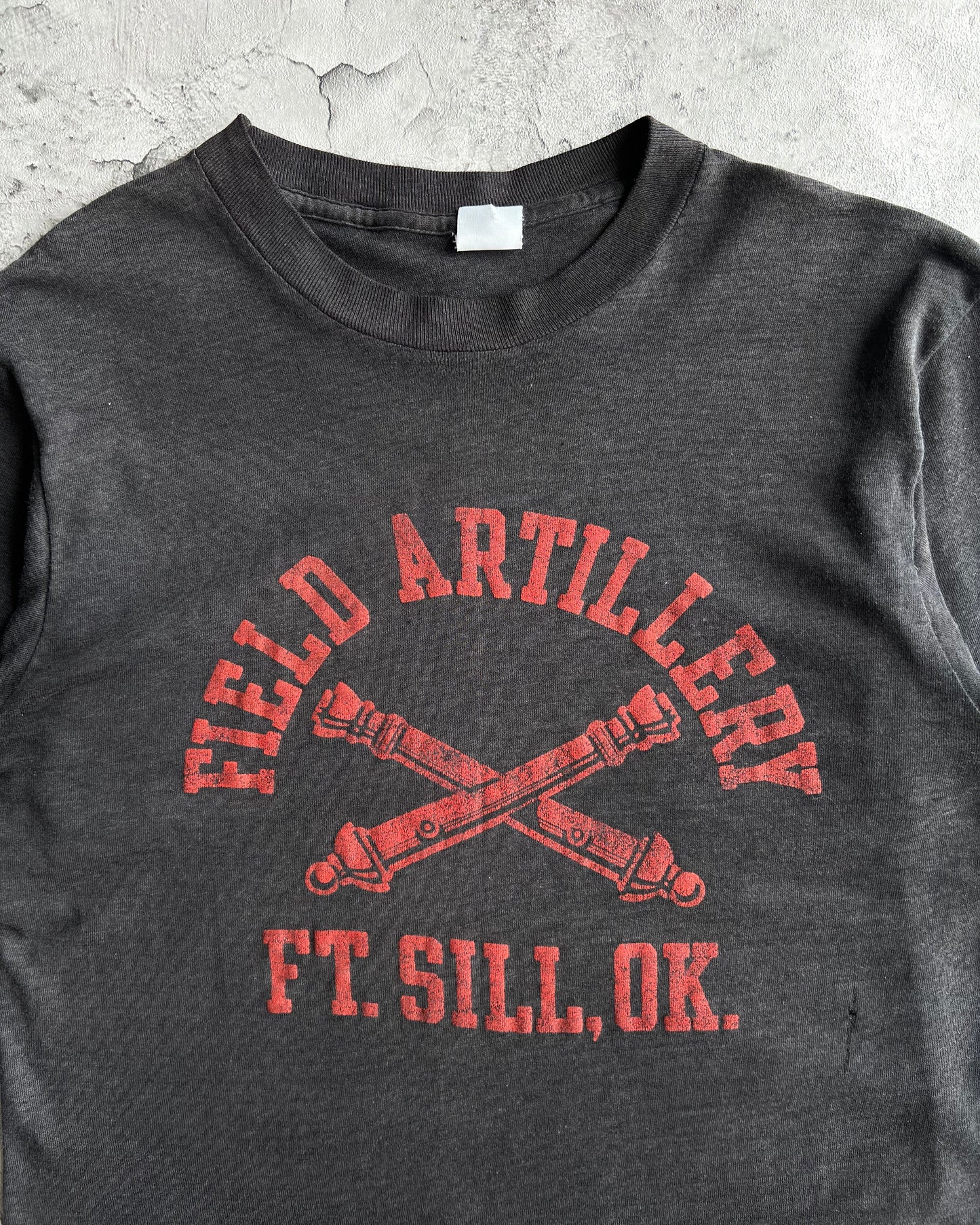 1980S 'FIELD ARTILLERY FT.SILL,OK.' SINGLE STITCH TEE (M)