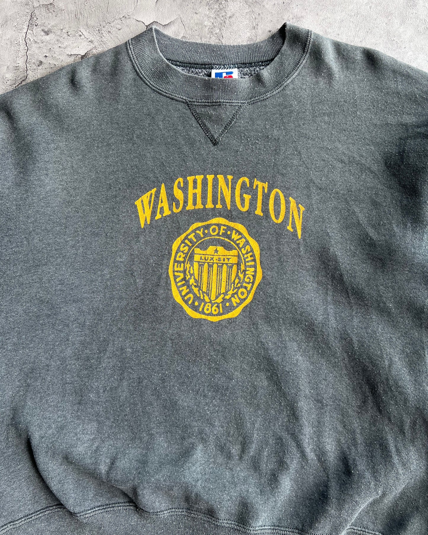 1990S 'UNIVERSITY OF WASHINGTON' RUSSELL SWEATSHIRT (L)