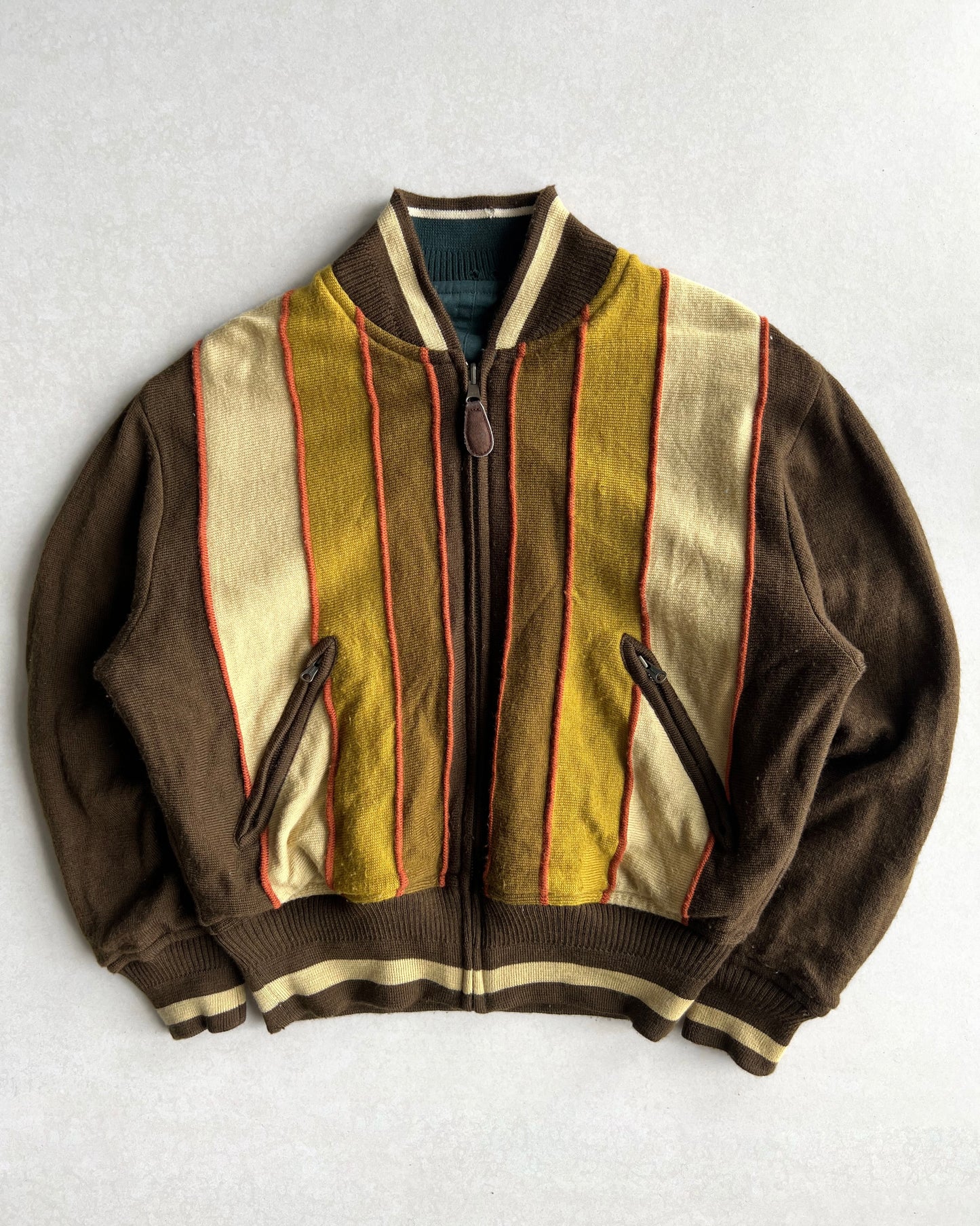 1990S JAPANESE BRAND REVERSIBLE BOMBER JACKET (M/L)