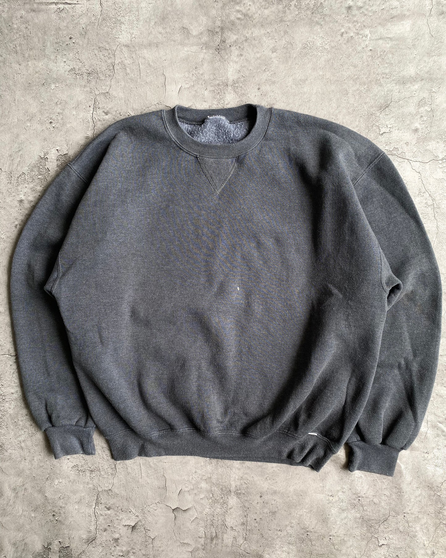 1990S RUSSELL DARK GREY BLANK CREWNECK SWEATSHIRT (M/L)