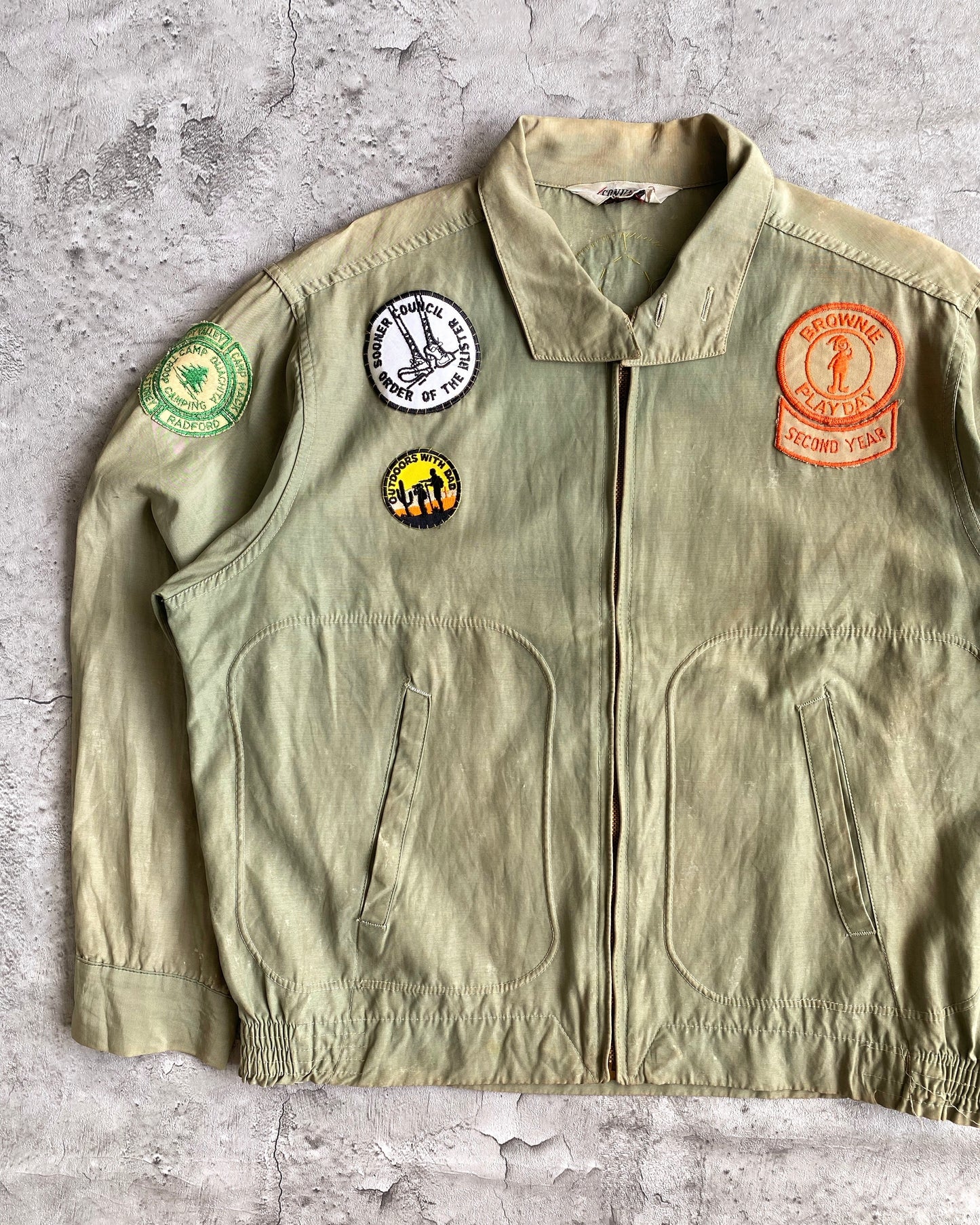 1950S PATCHES SCOUT CAMPING JACKETS (S-L)