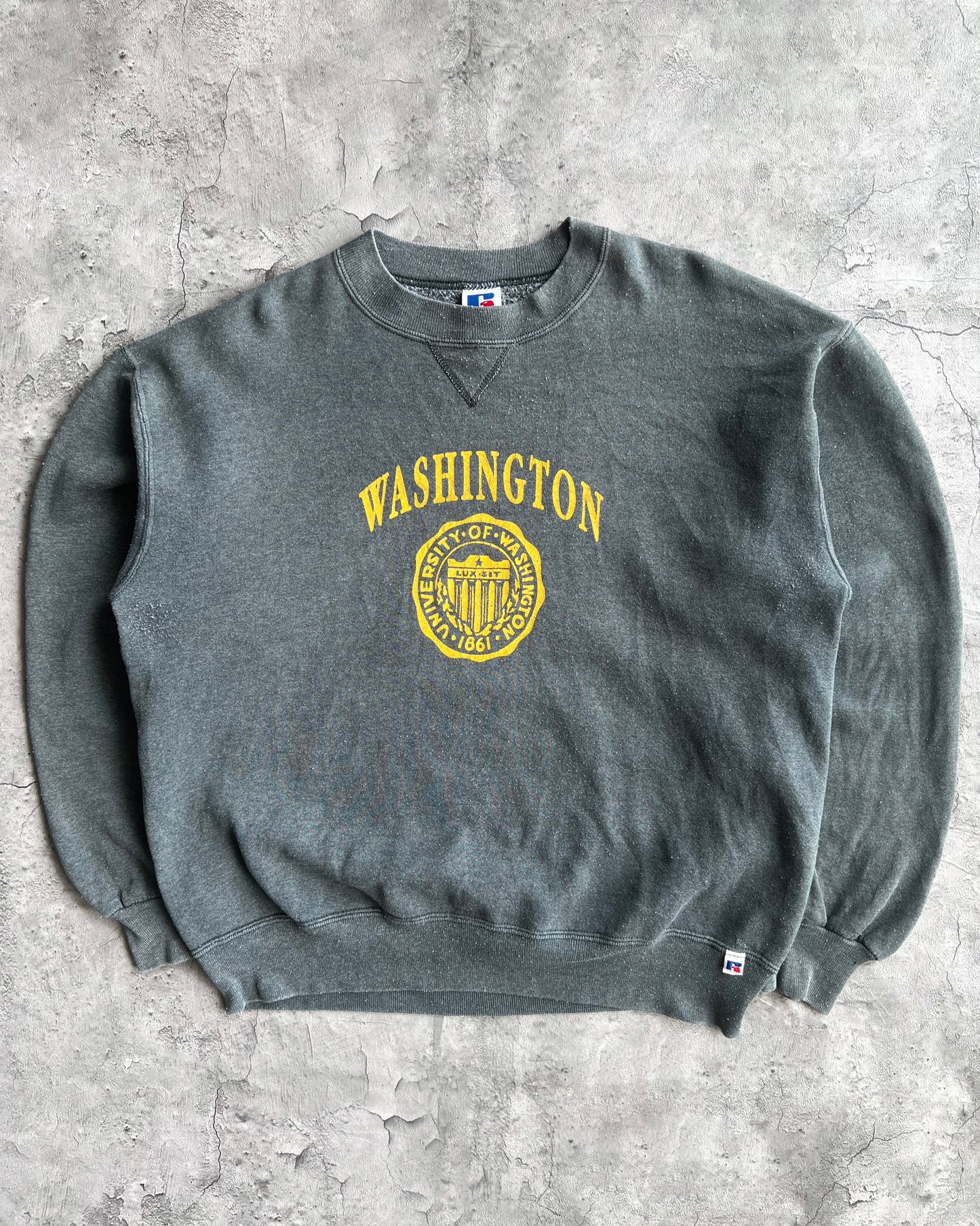 1990S 'UNIVERSITY OF WASHINGTON' RUSSELL SWEATSHIRT (L)
