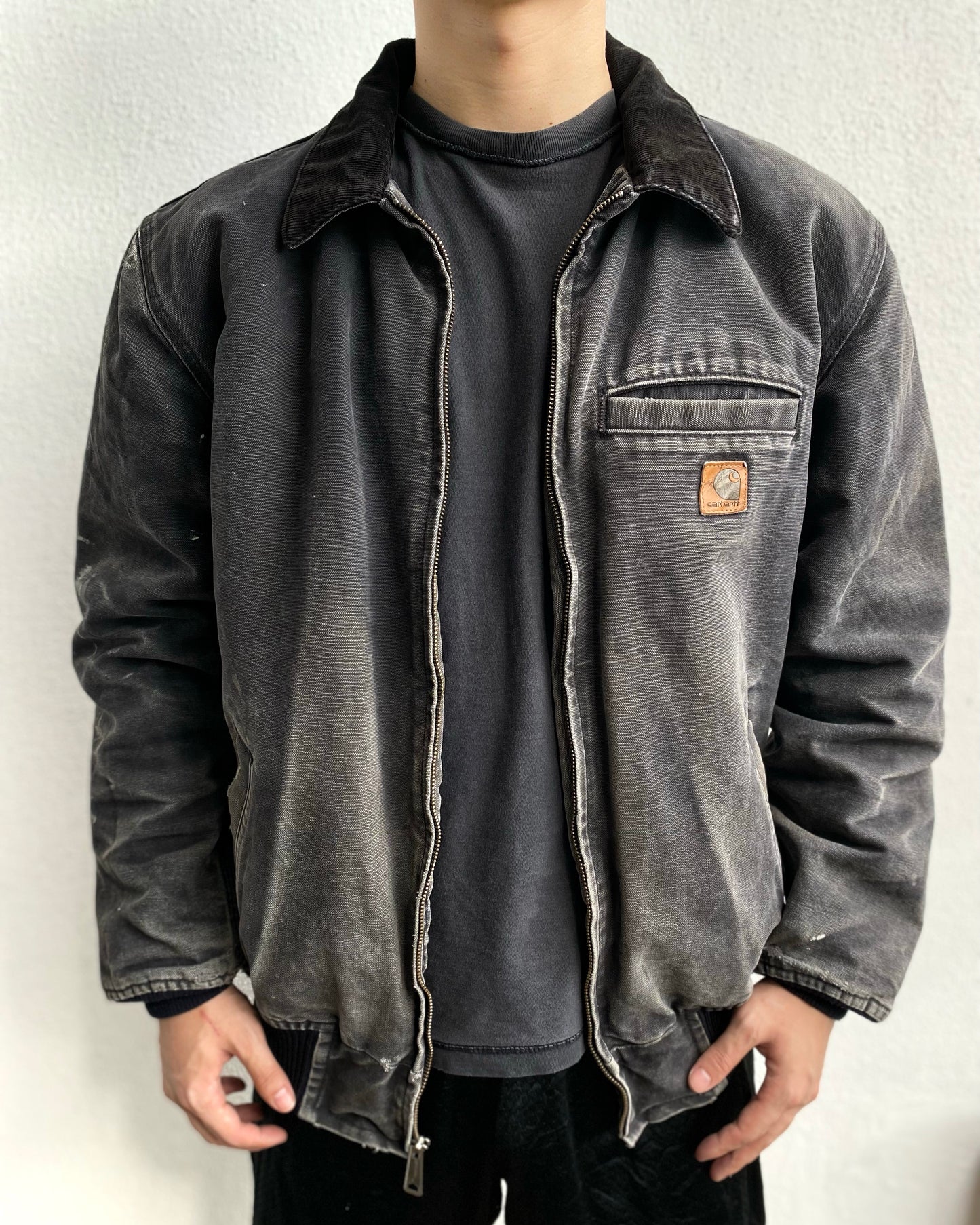1990S SUN FADED CARHARTT PAINTED WORK JACKET (M/L)