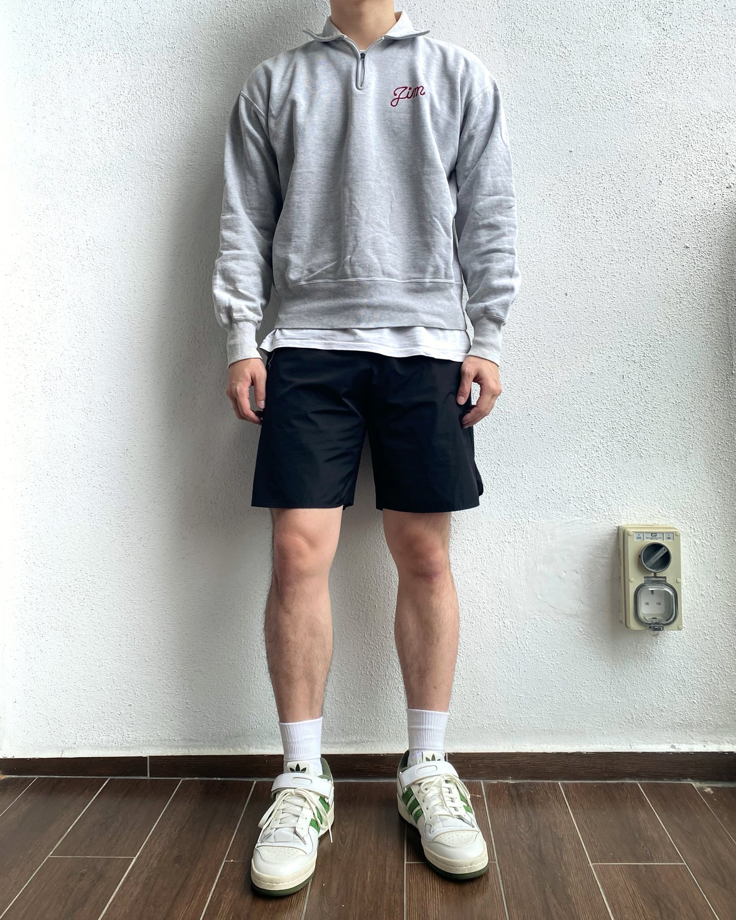 1990S MCCOY 'BLUE MOON OF KENTUCKY' HALF ZIP SWEATSHIRT (S-L)
