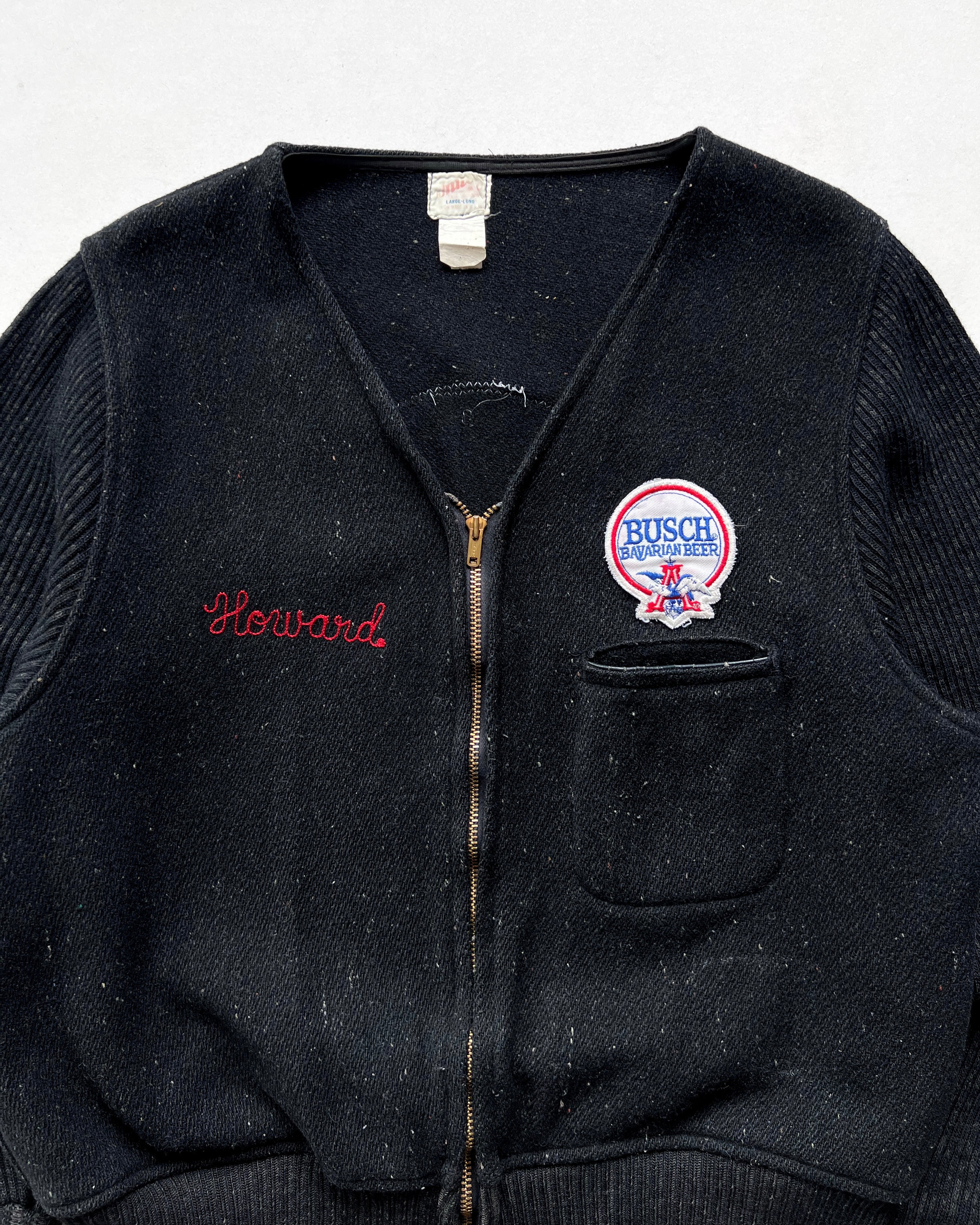 1950S UNITOG 'BUSCH BAVARIAN BEER' DELIVERY WORKER JACKET (L)